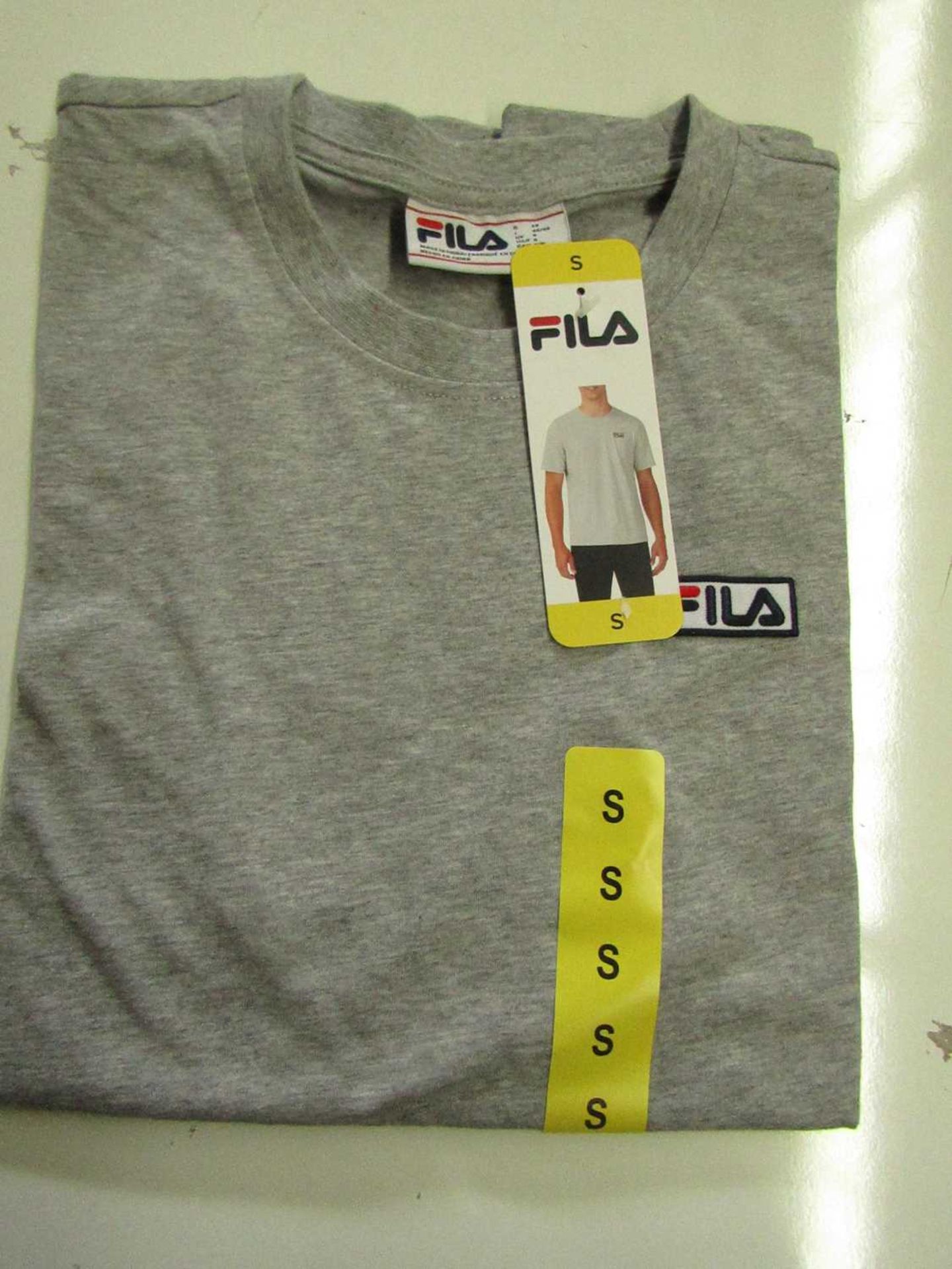 Fila Lucano T/Shirt Grey Size S New With Tags