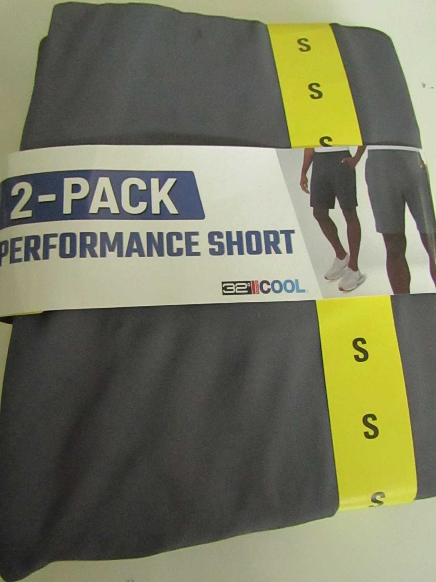 PK of 2 32 Degrees Cool Flex Shorts Black/Ocean Size S new & Packaged C( Colours May Vary )