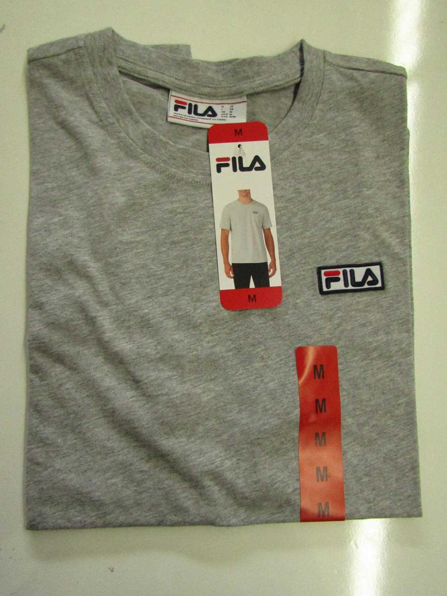 Fila Lucano T/Shirt Grey Size M New With Tags