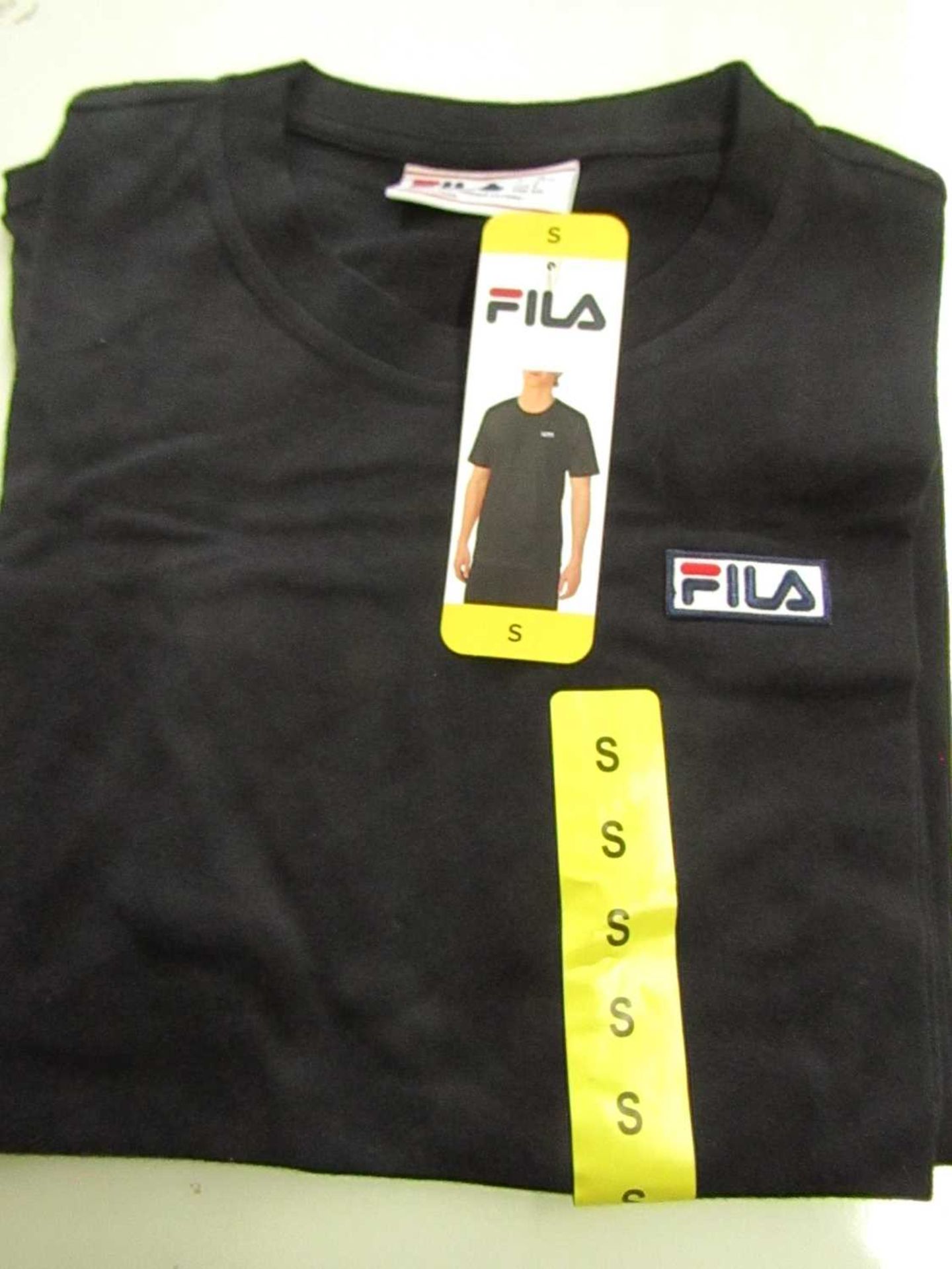 Fila Lucano T/Shirt Black Size S New With Tags