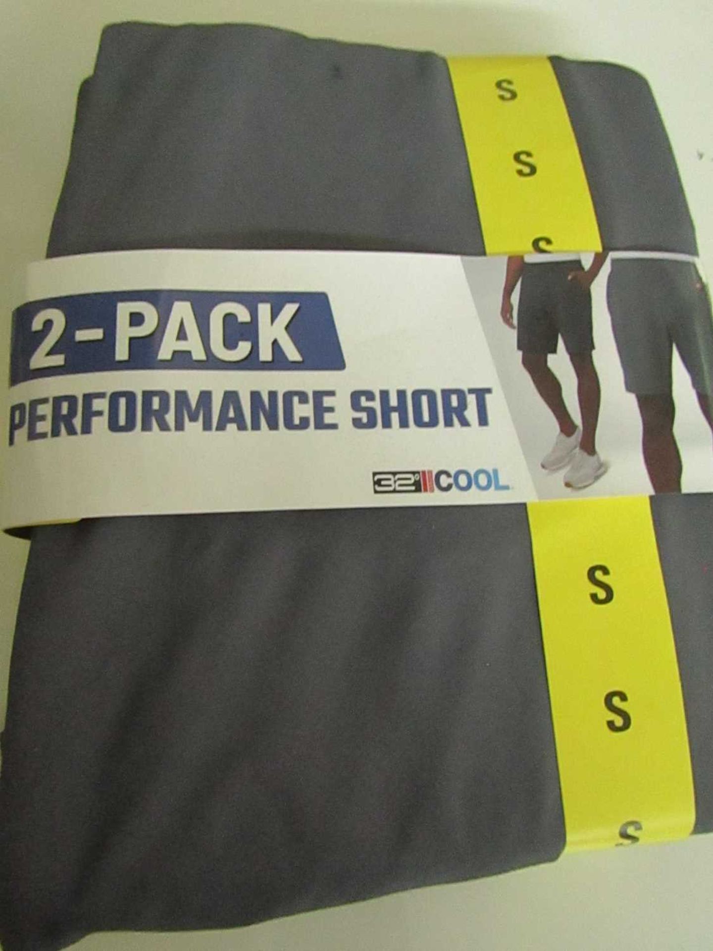 PK of 2 32 Degrees Cool Flex Shorts Black/Ocean Size S new & Packaged C( Colours May Vary )