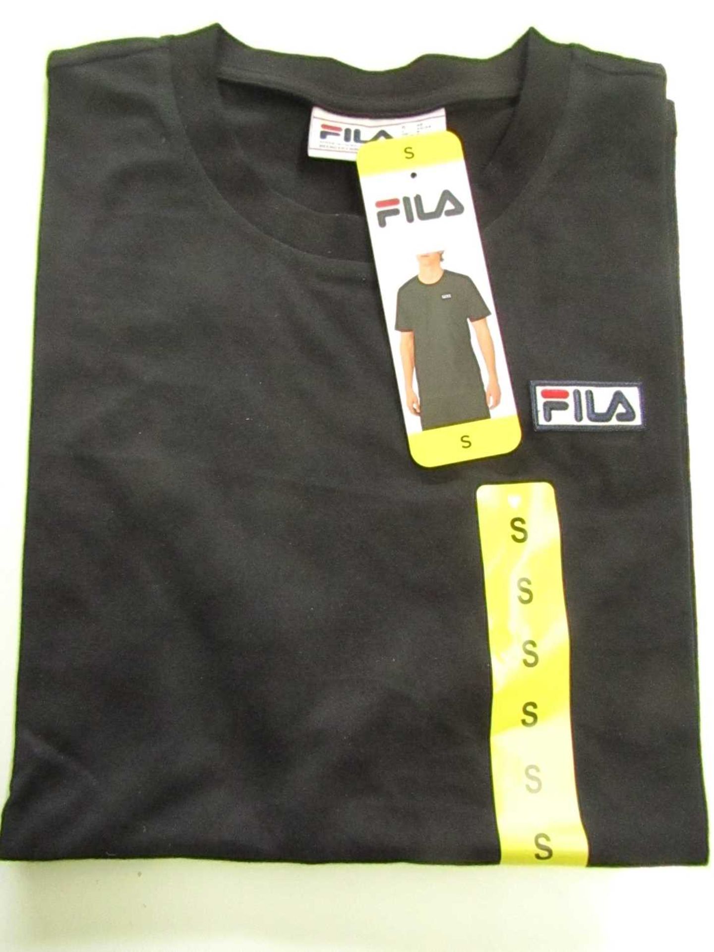 Fila Lucano T/Shirt Black Size S New With Tags