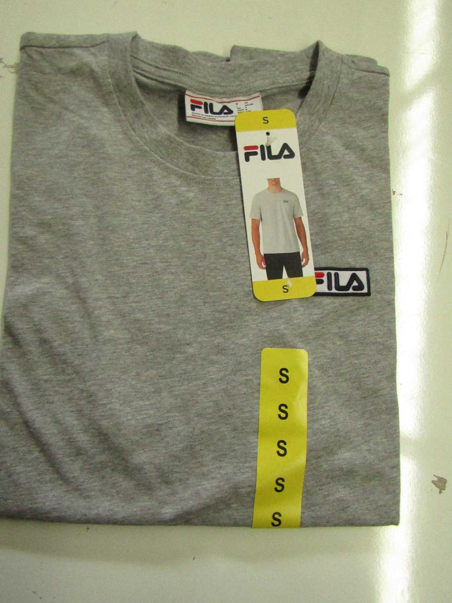 Fila Lucano T/Shirt Grey Size S New With Tags