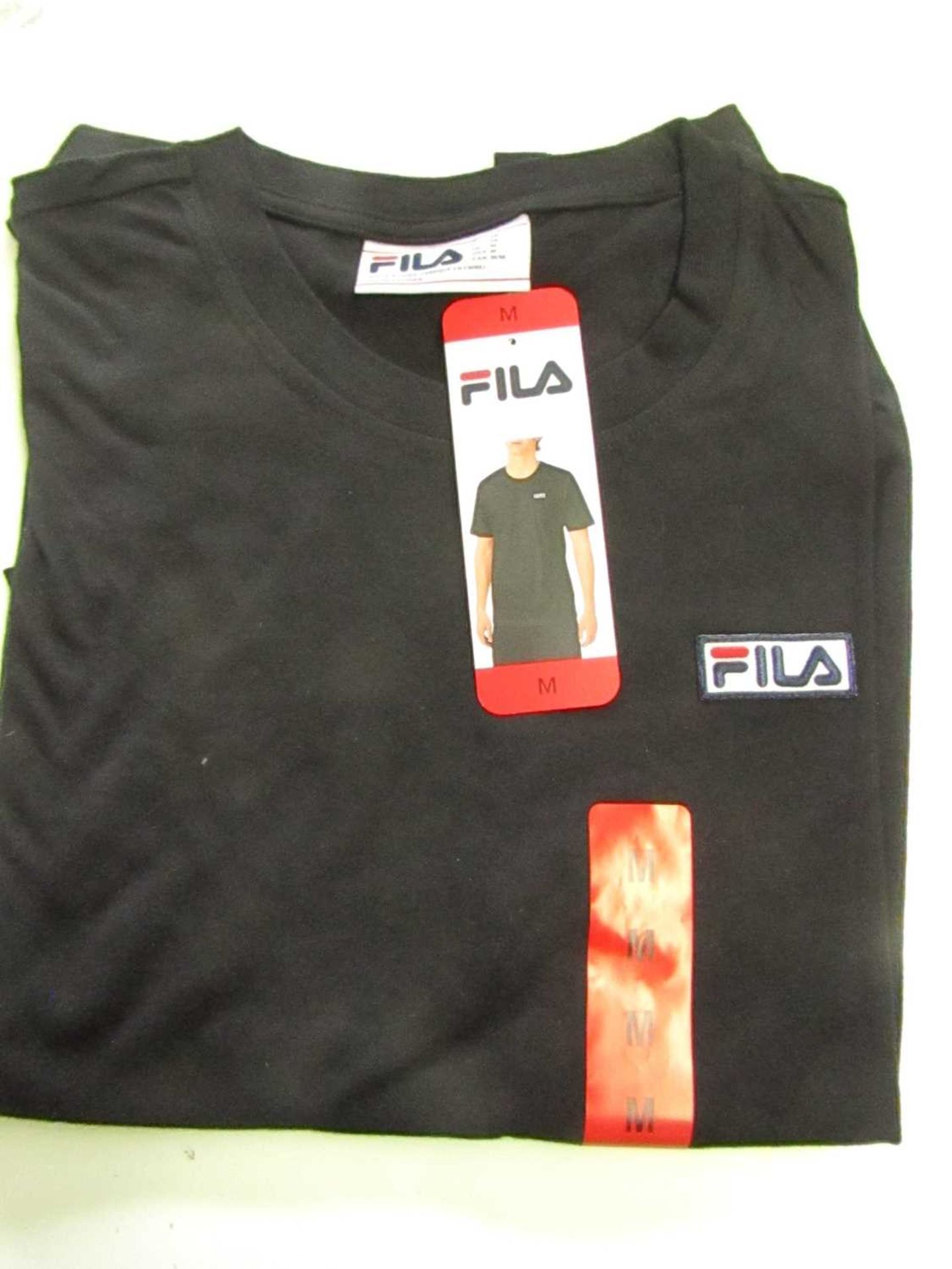 Fila Lucano T/Shirt Black Size M New With Tags