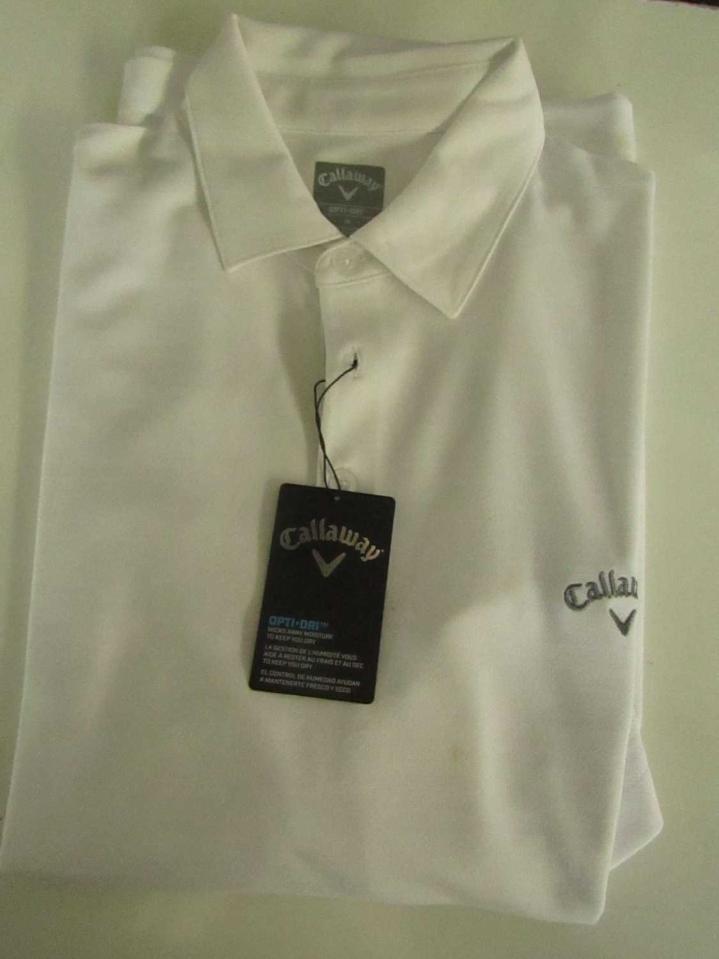 Callaway Tech Polo T/Shirt White Size M New With Tags