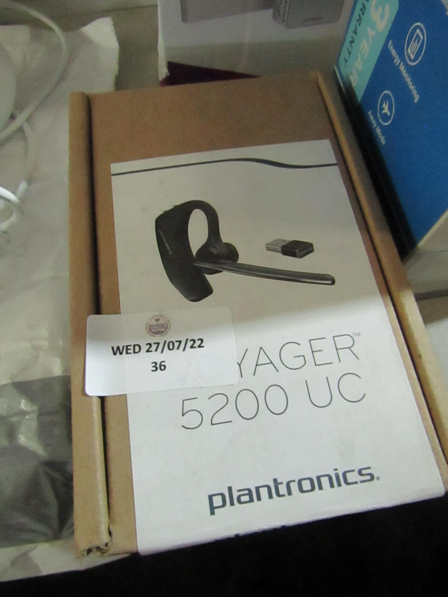 Plantronics - Voyager 5200 UC Bluetooth Headset - Untested & Boxed. RRP £90