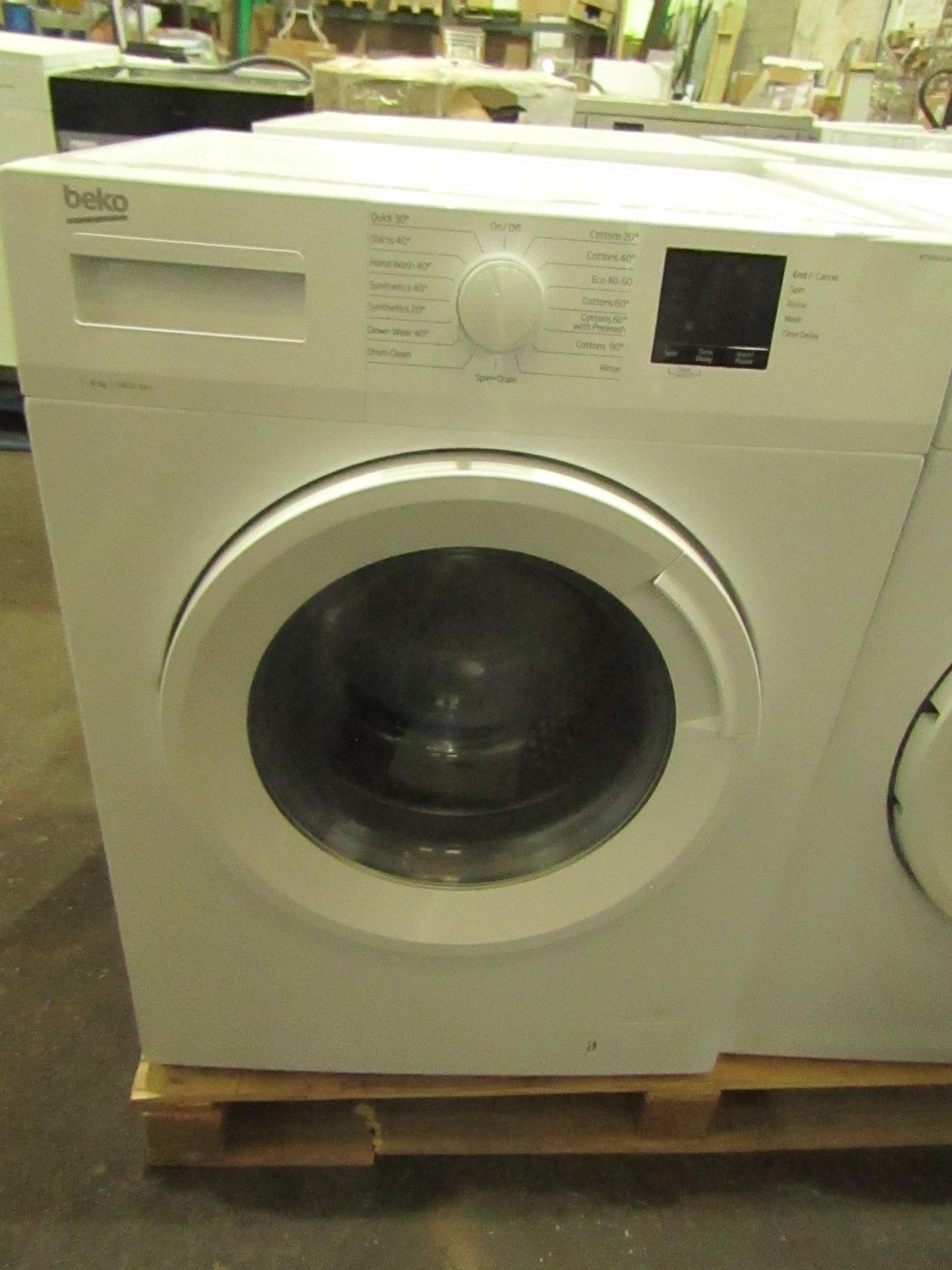 BEKO 1400 Spin 8kg Washing Machine White WTK84011W RRP ô?269.00 - This item looks to be in good