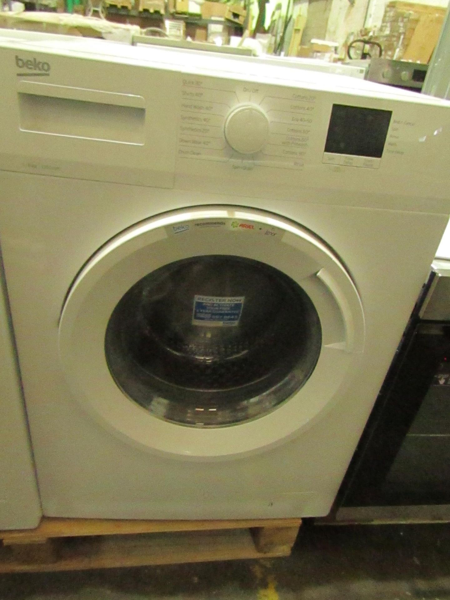 BEKO 1400 Spin 8kg Washing Machine White WTK84011W RRP ô?269.00 - This item looks to be in good