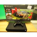 Xbox one X 1TB games console, powers on and goes through to Home page, comes with a controller,