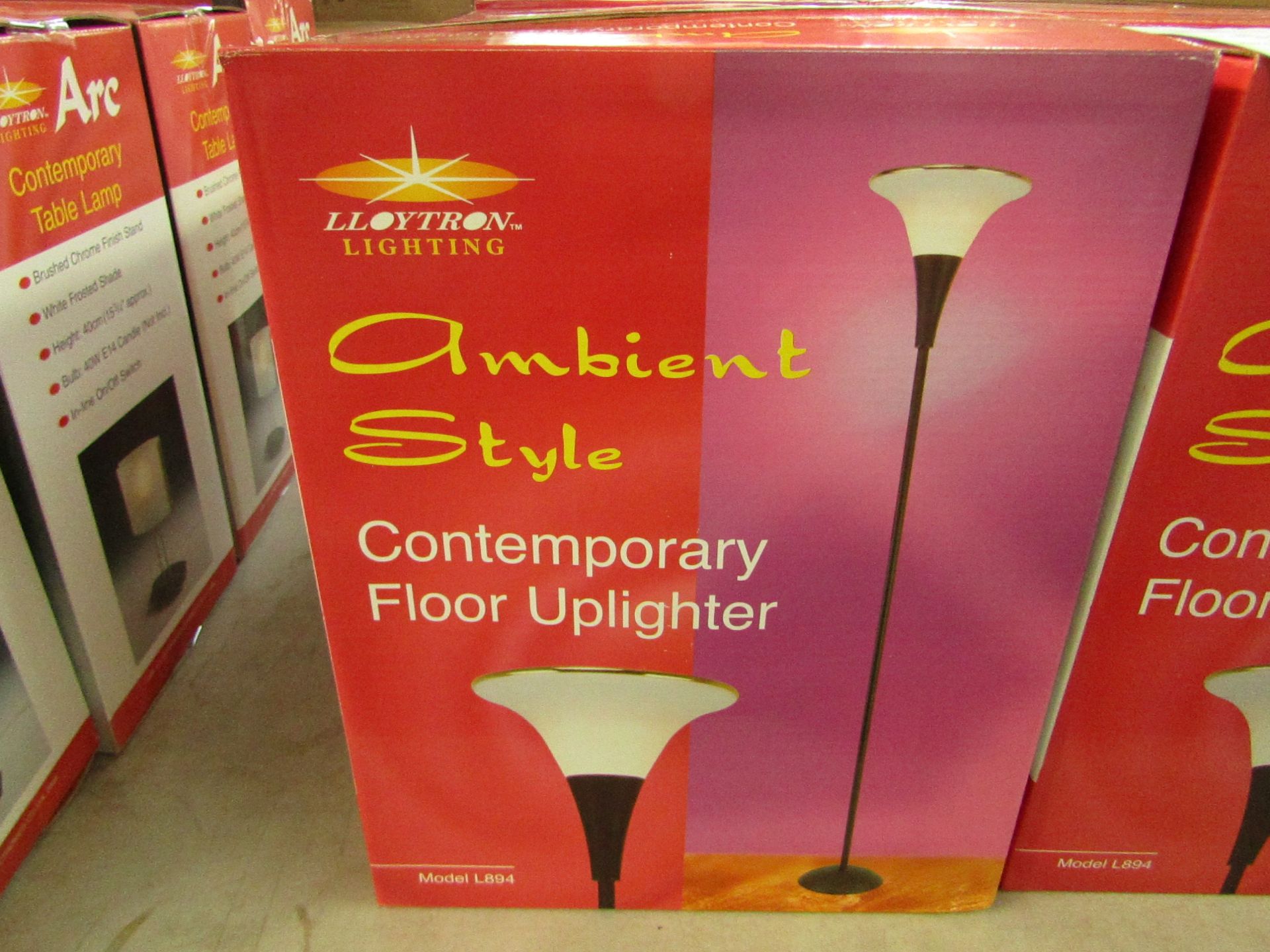 Lloytron Lighting - Ambient Style Contemporary Floor Uplighter - Looks Unused & Boxed.