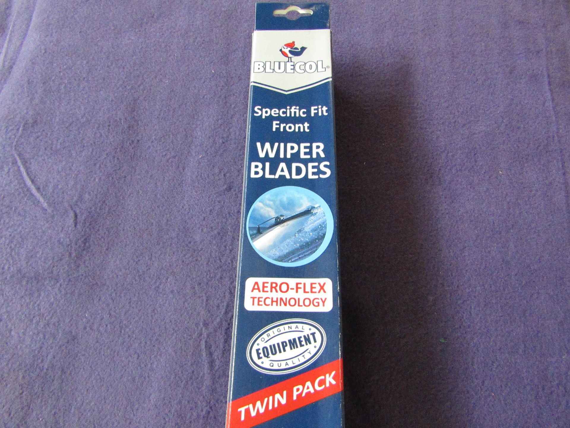 5x Bluecol - Specific Fit Front Wiper Blade ( Twin Pack ) - Unused & Boxed. - Please Note Sizes