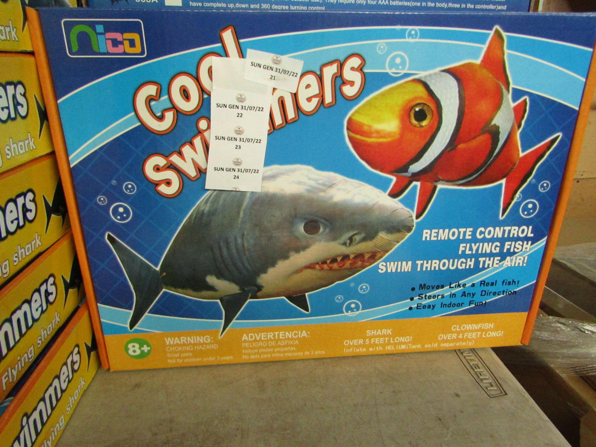 4x NICO - Cool Swimmers RC Flying Fish - New & Boxed.