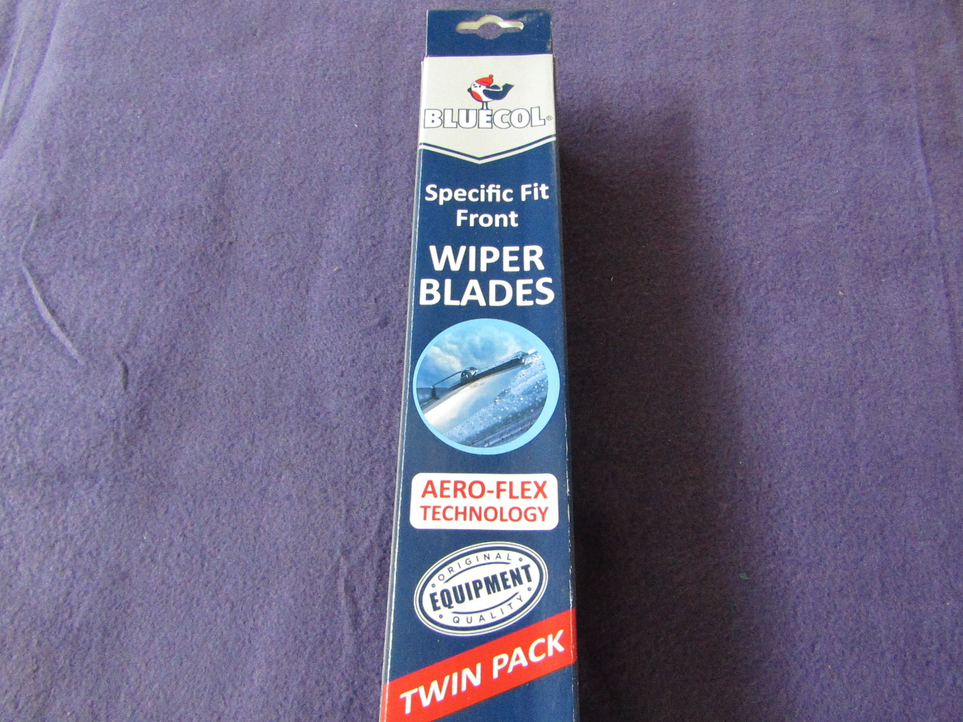 5x Bluecol - Specific Fit Front Wiper Blade ( Twin Pack ) - Unused & Boxed. - Please Note Sizes