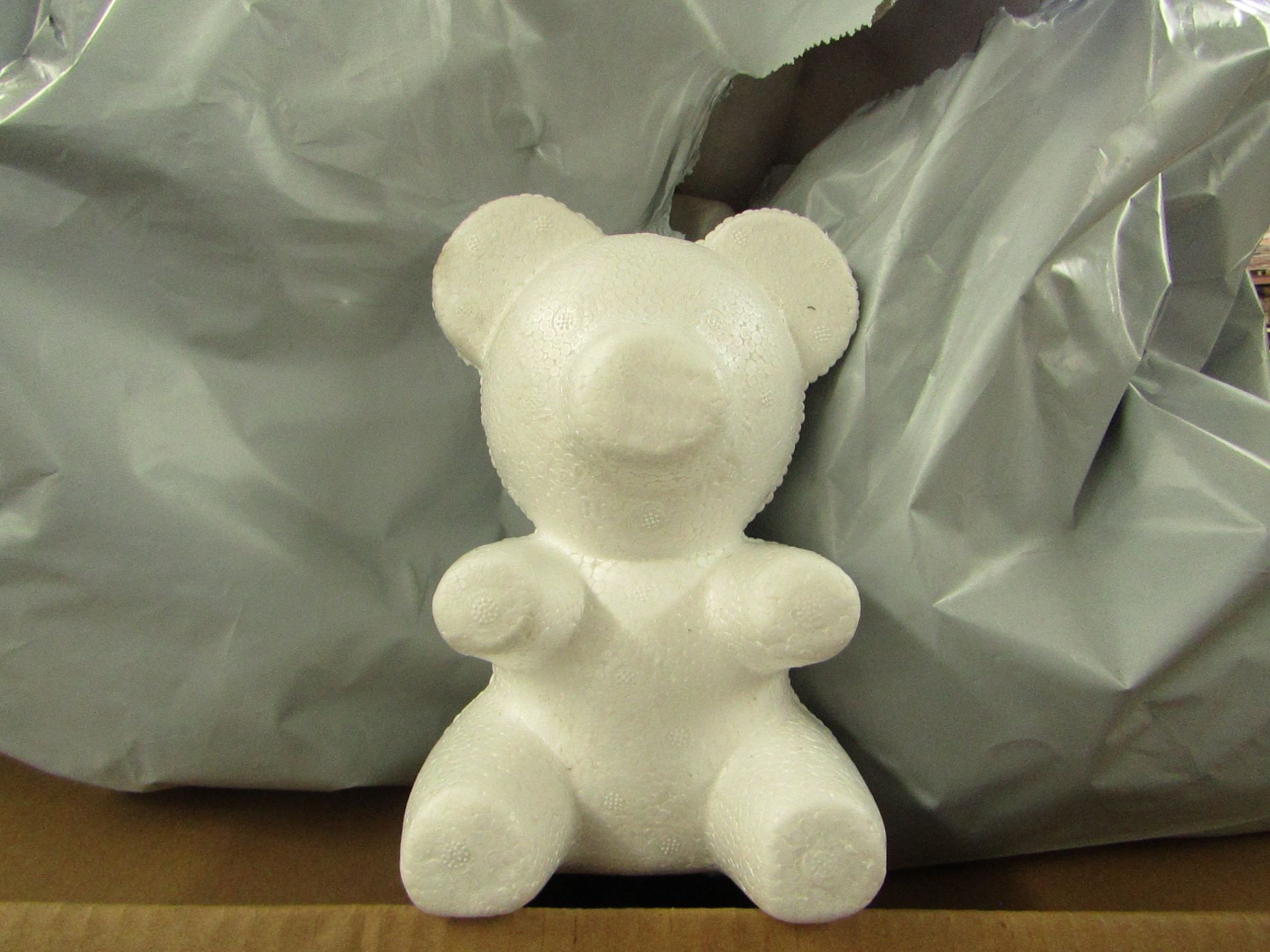 4x Pack Containing 10x Plain Bears Festival Gift Bear DIY Bear (20cm Sitting Bear) - Unused.