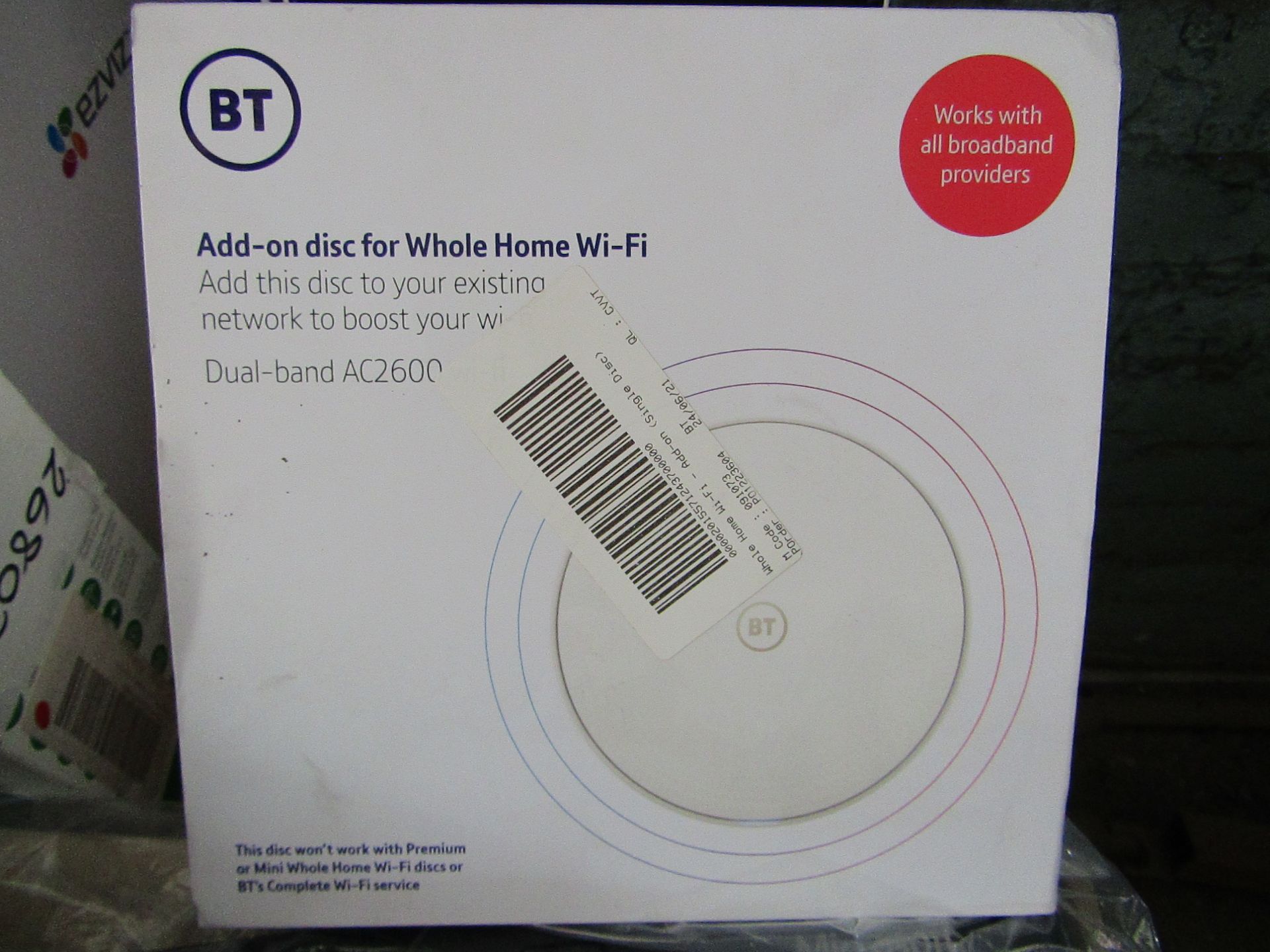 BT Add on disc for rh whole home booster system, powers on but havent tested any further