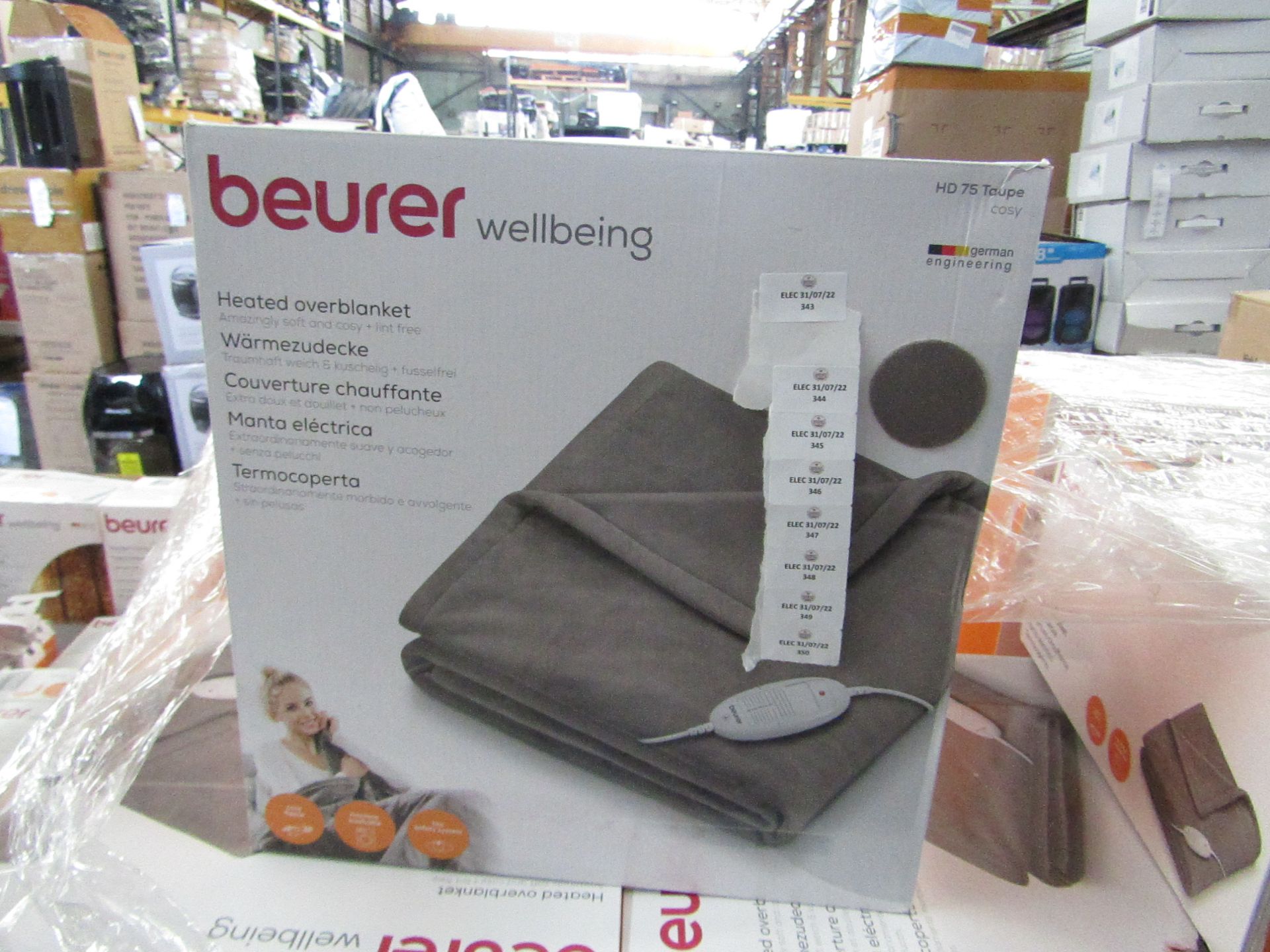 1x Beurer Heated Overblanket HD75 - This item is graded B - RRP œ60