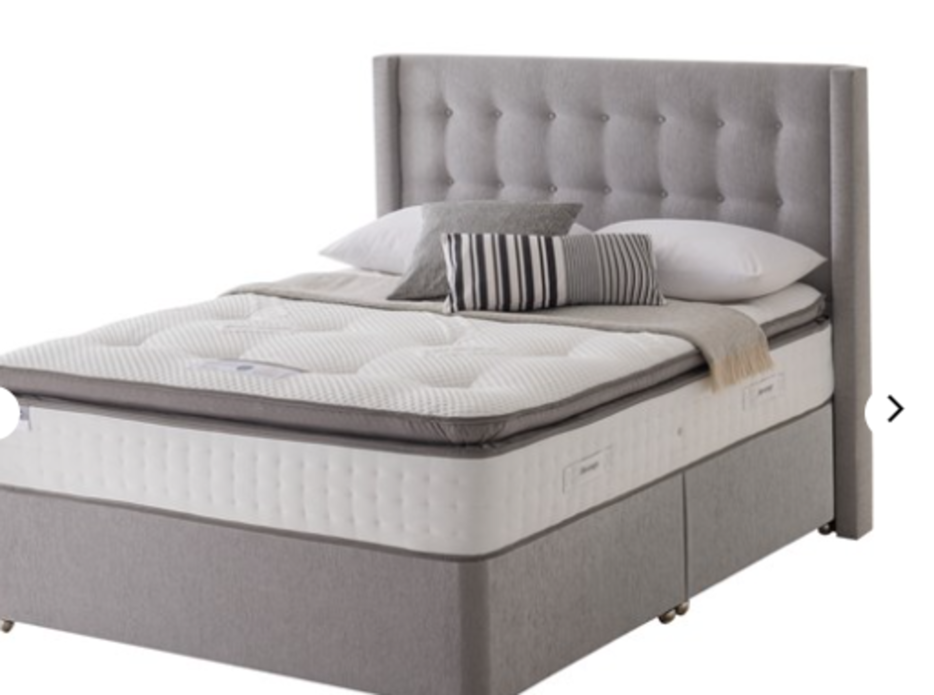 | 1X | SILENTNIGHT POCKET GELTEX SYMPHONY DIVAN BED BASE 6FT SUPER KING STEEL NO MATTRESS | RRP ?250