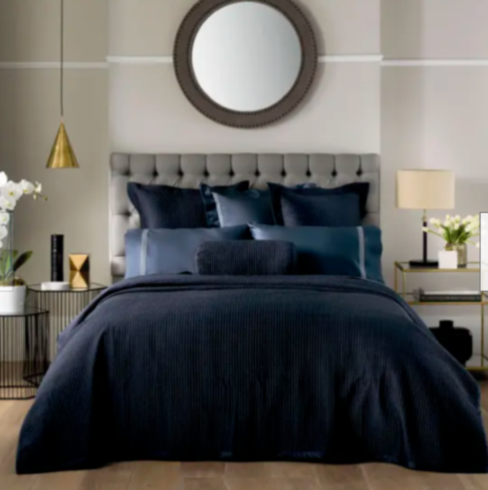 3X Sheridan - Midnight Bed Skirt - New & Packaged. RRP ?75 Each.