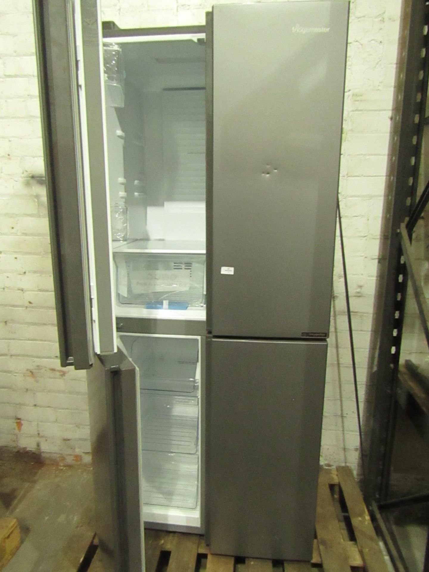 FRIDGEMASTER American Fridge Freezer MQ79394FFS RRP “?599.00 - The items in this lot are thought