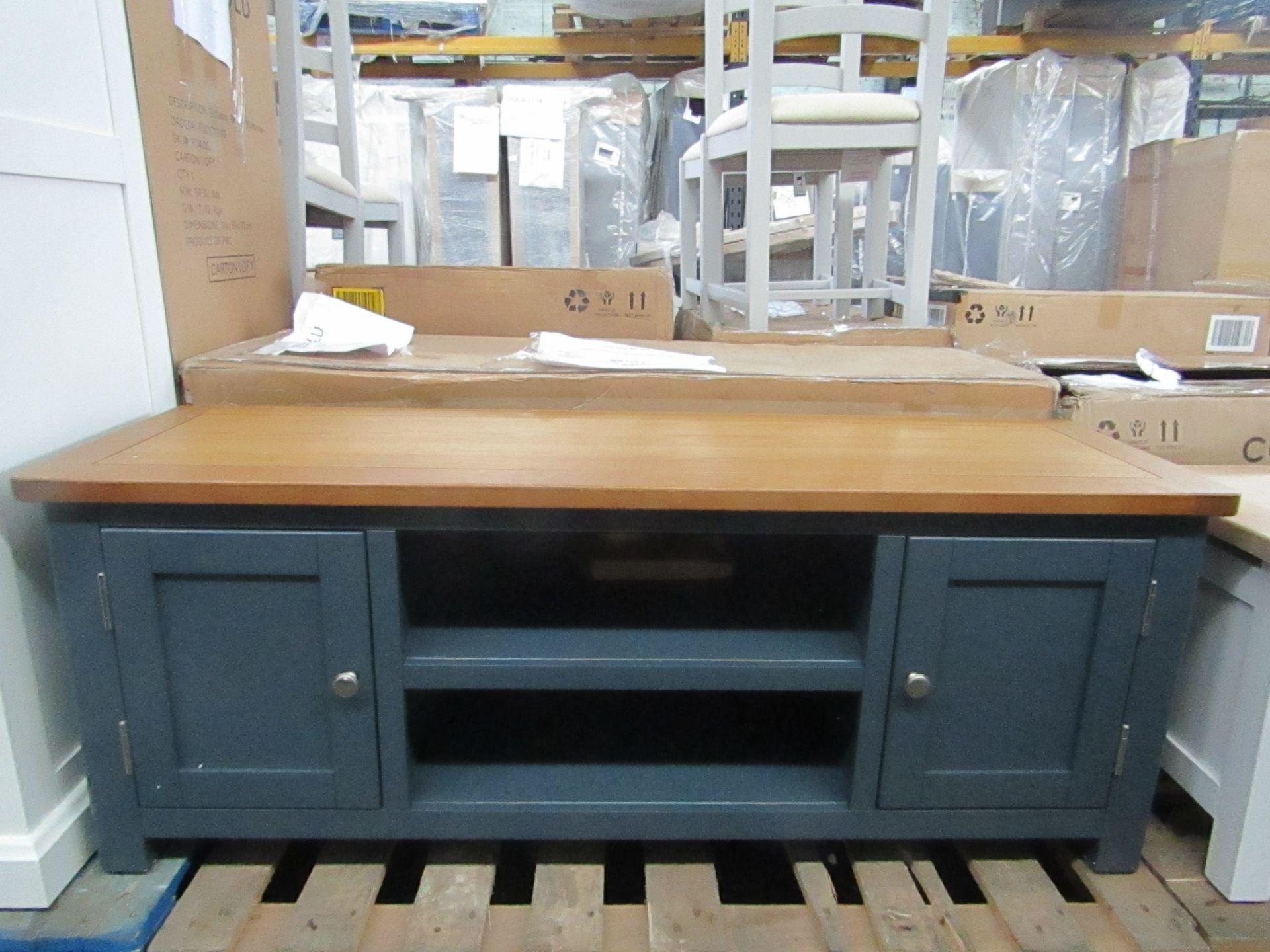 Cotswold Company Westcote Inky Blue Large TV Unit - Up to 57'' RRP ¶œ375.00