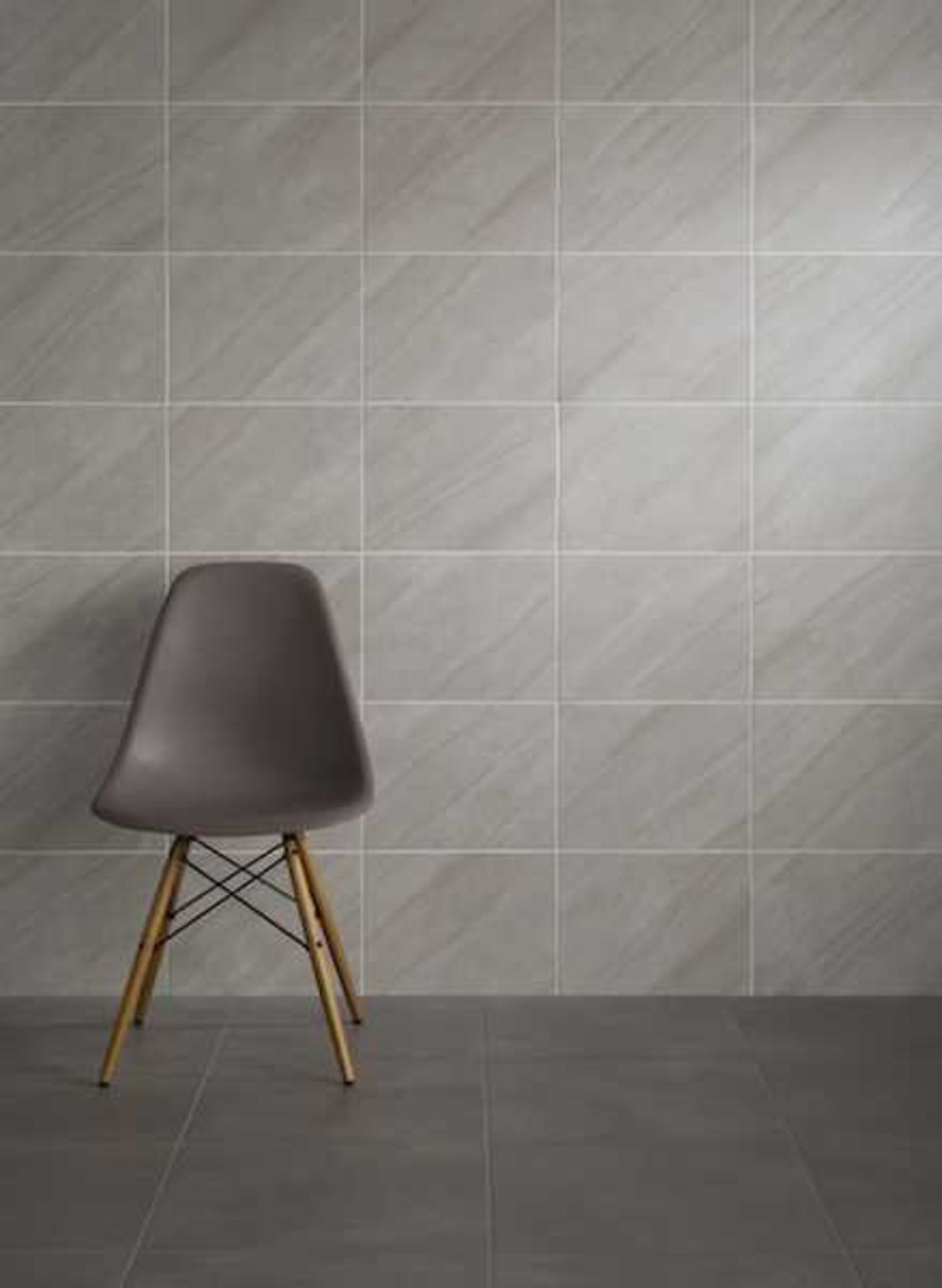 A pallet of 12x packs of 10 Johnsons Tiles 360x275mm Grassmere slate grey matt wall and floor tiles, - Image 2 of 3