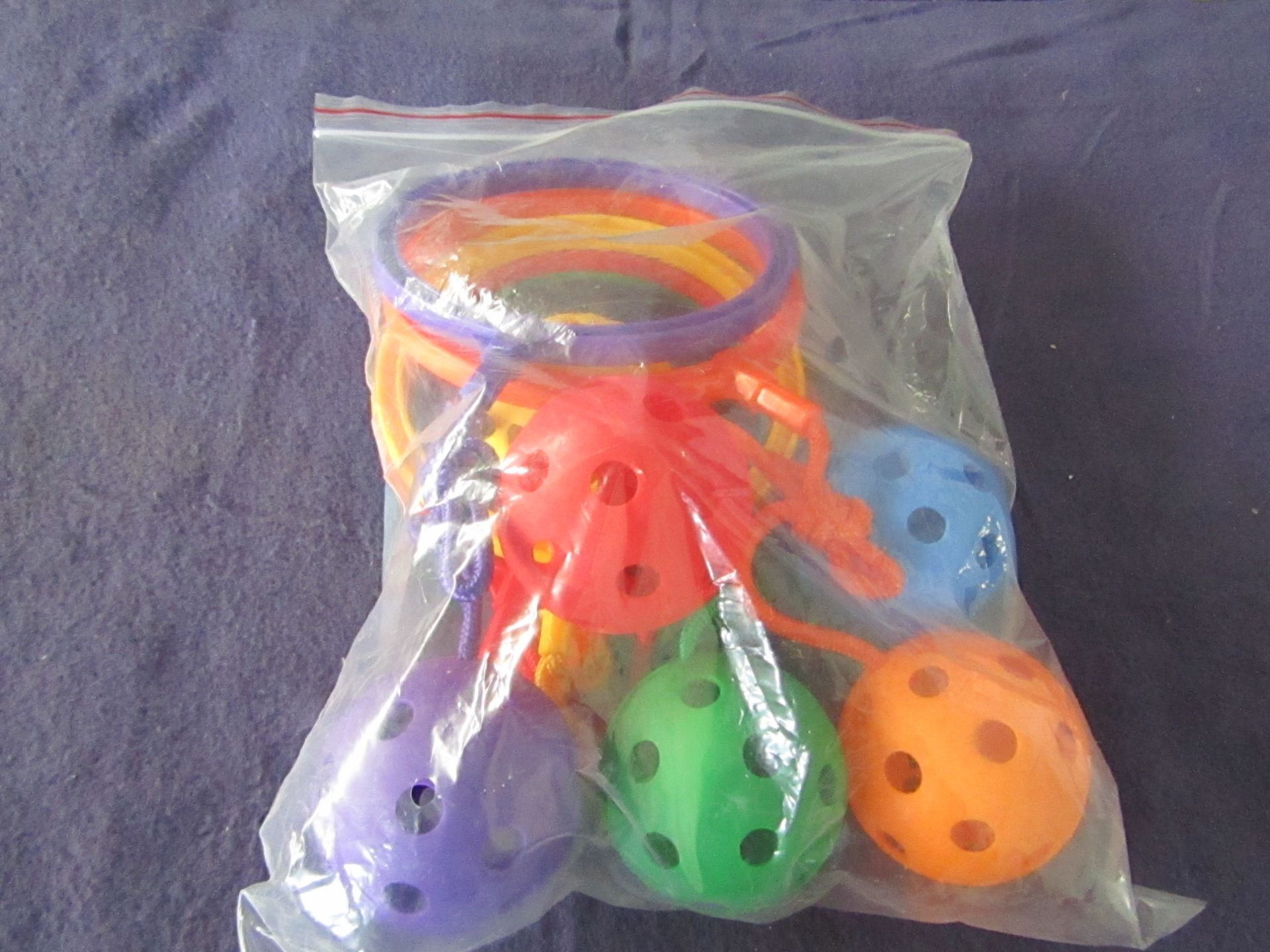 4x 6pcs Jumping Ball Child-parent Fitness One Leg Kicking Ball Foot Jump Balls - New & Boxed.