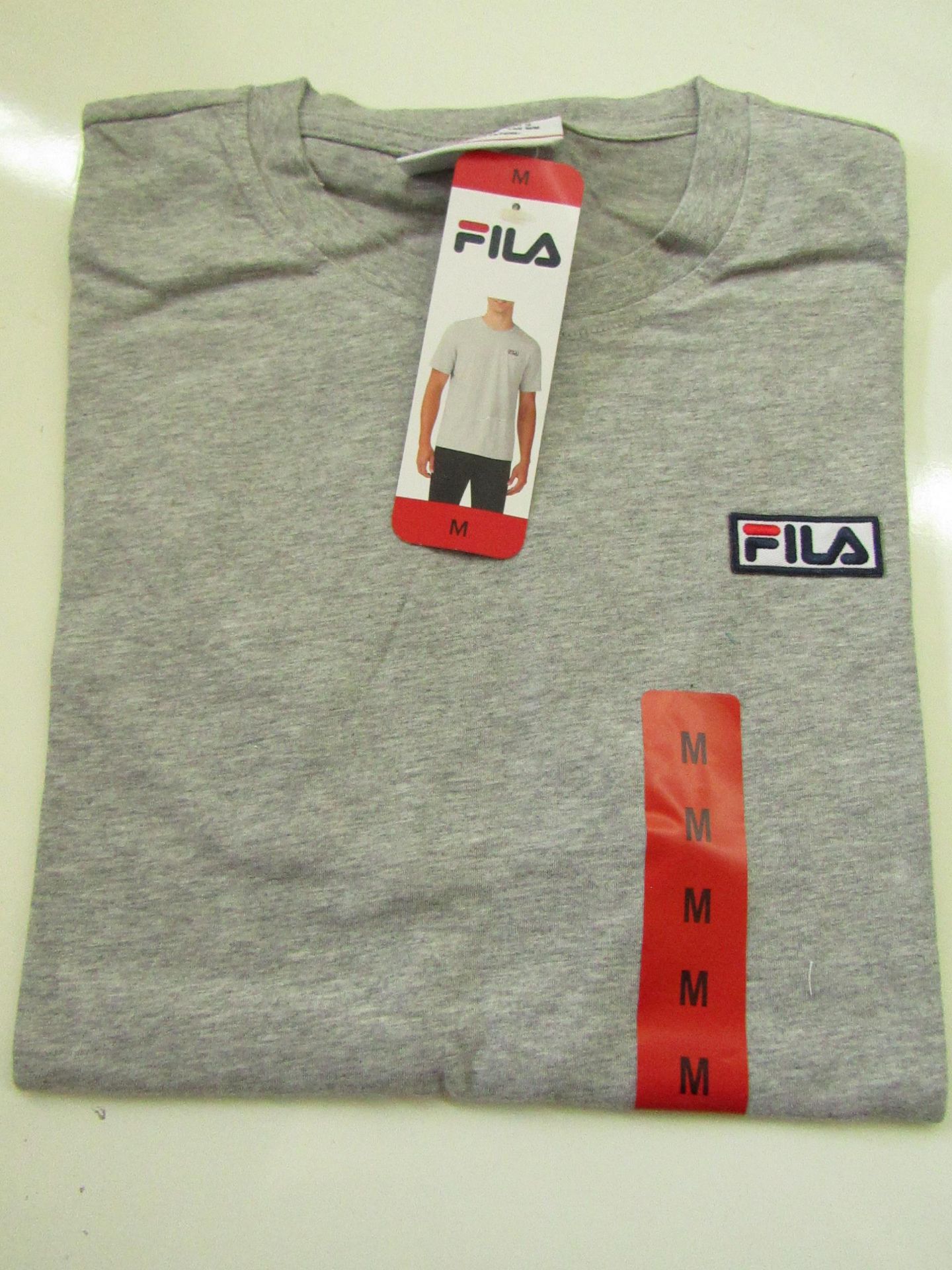 Fila Lucano T/Shirt Grey Size M New With Tags