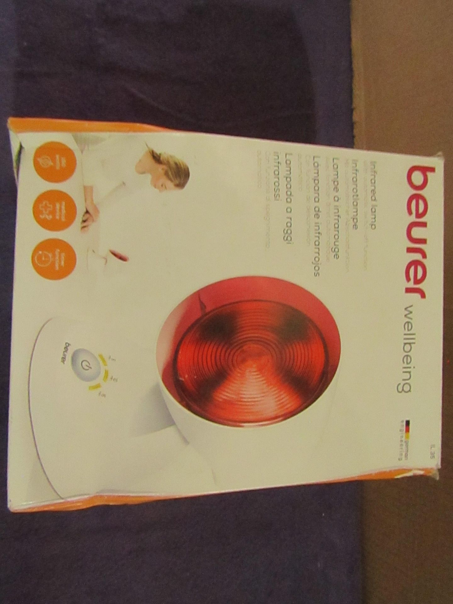 Beurer - Infrared Lamp - IL35 - Untested & Boxed. RRP £62.