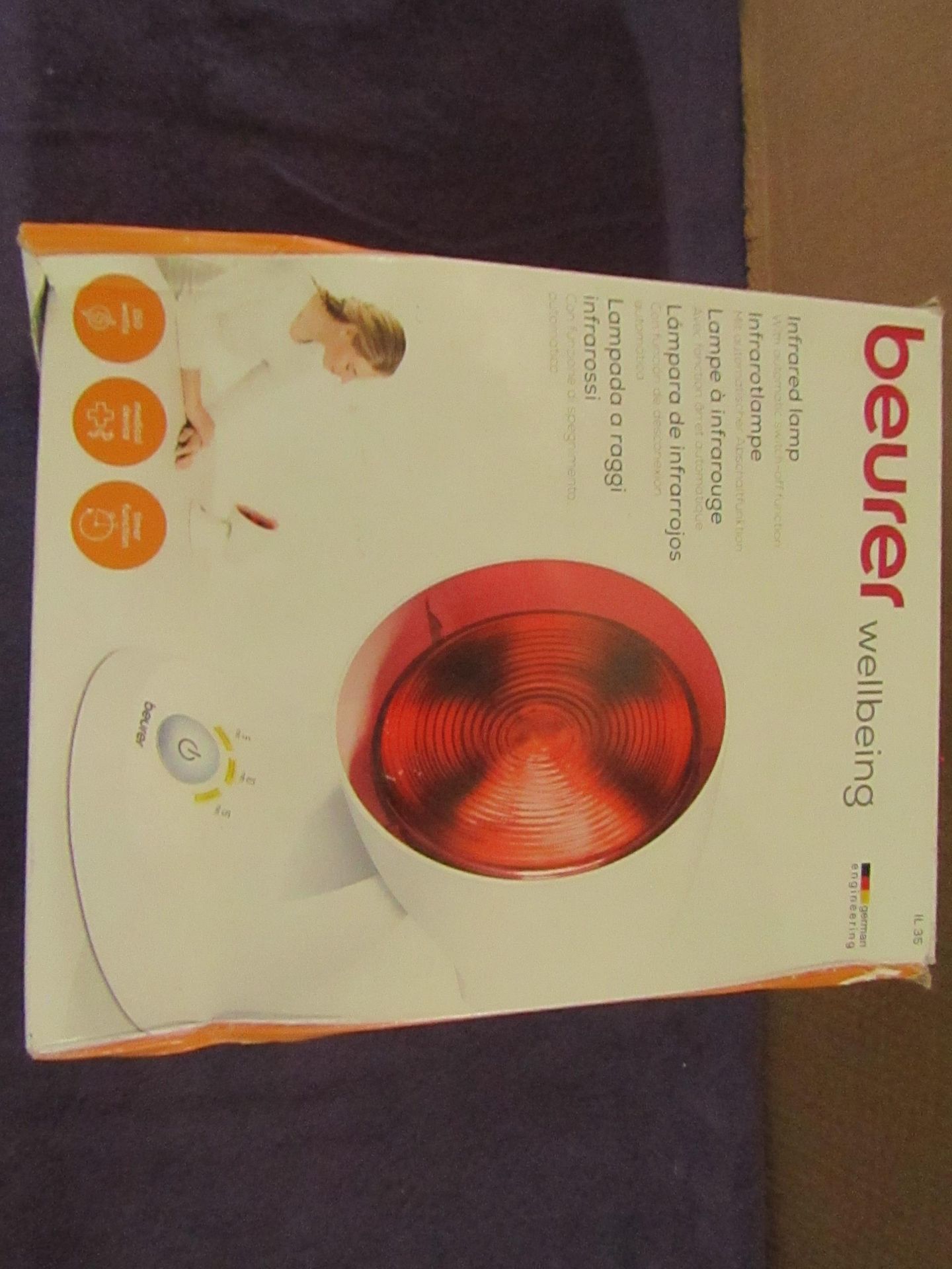 Beurer - Infrared Heat Lamp - IL35 - Untested & Boxed. RRP £62.