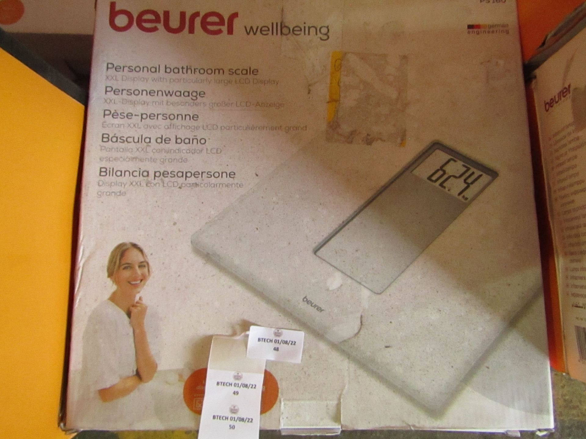 Beurer - Personal Bathroom Scale - PS160 - White - Unchecked & Boxed. RRP £27.99 @Amazon.