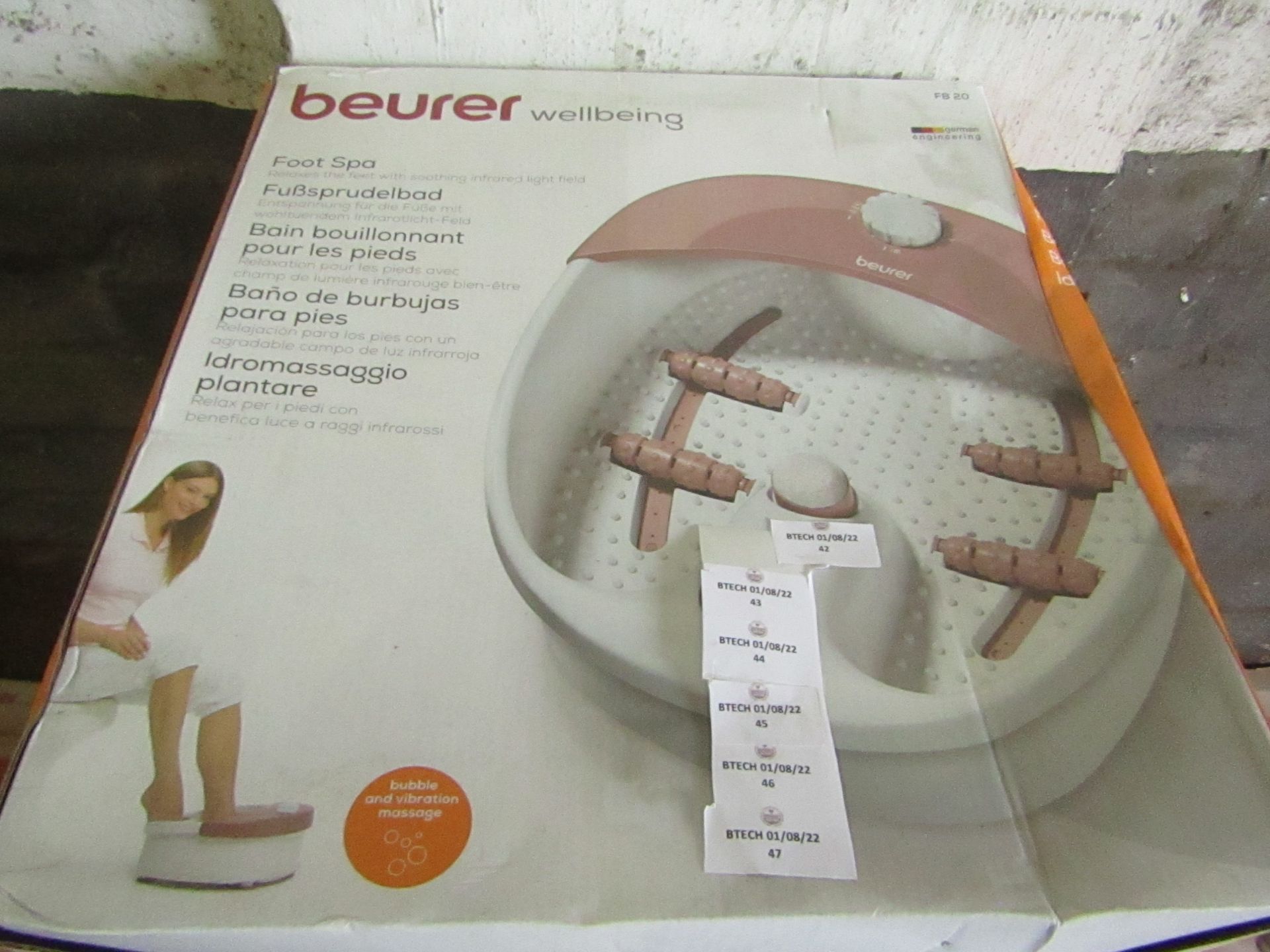 Beurer - Foot Spa - FB20 - ( Feet Relax With Soothing Aromatherapy ) - Looks In Good Condition &