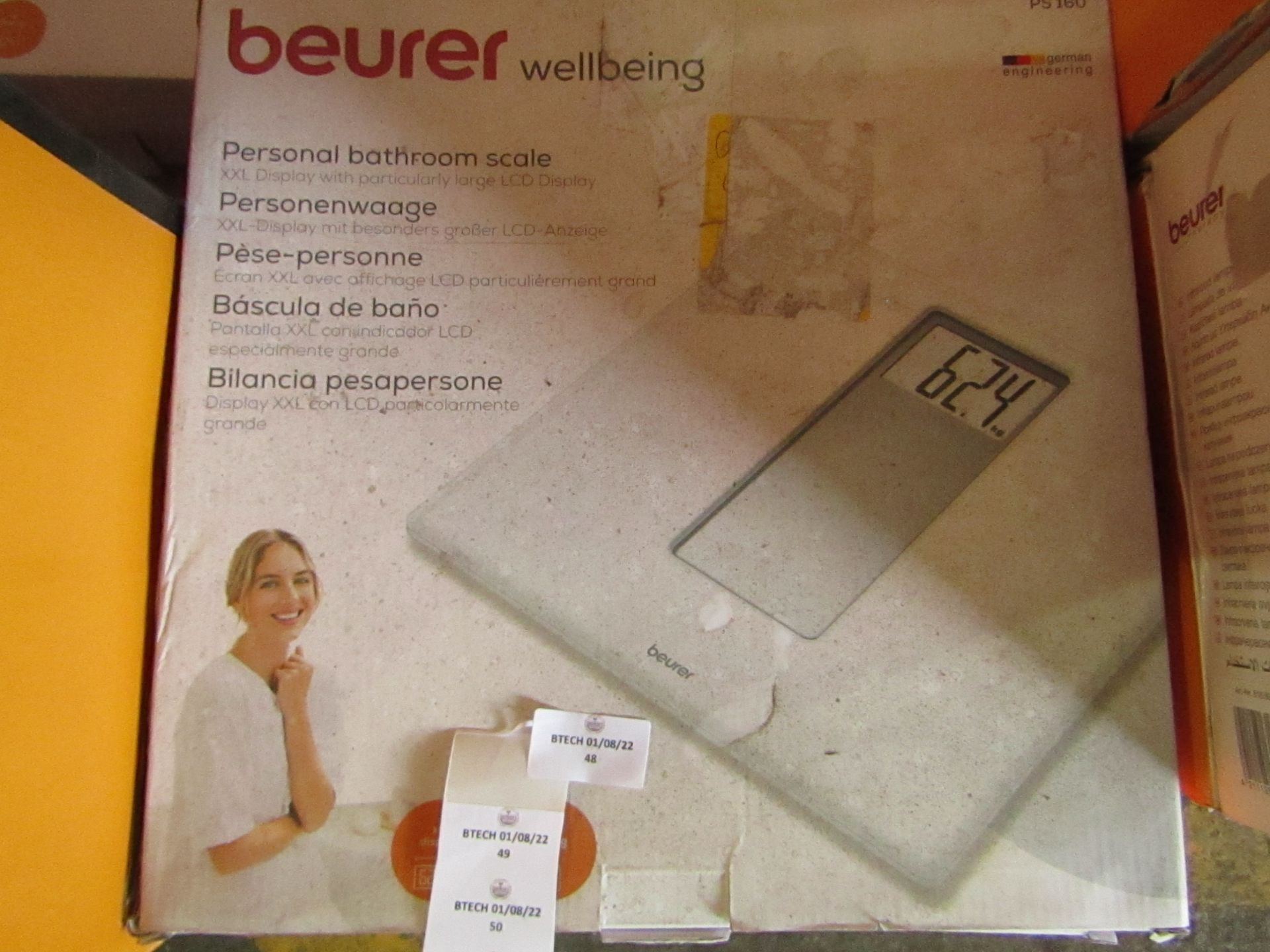 Beurer - Personal Bathroom Scale - PS160 - White - Unchecked & Boxed. RRP £27.99 @Amazon.