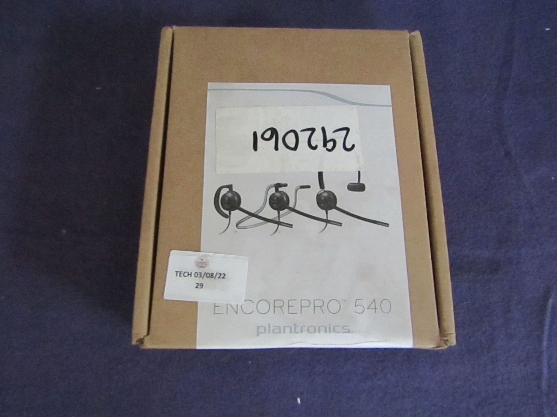 Plantronics - Encore Pro 540 Convertible Headset - Untested & Boxed.