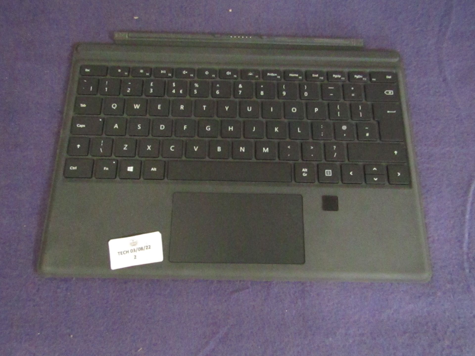 Microsoft - Surface Go2 or Go3 - Type Cover - Grey keyboard - Untested, Non Original Packaging.