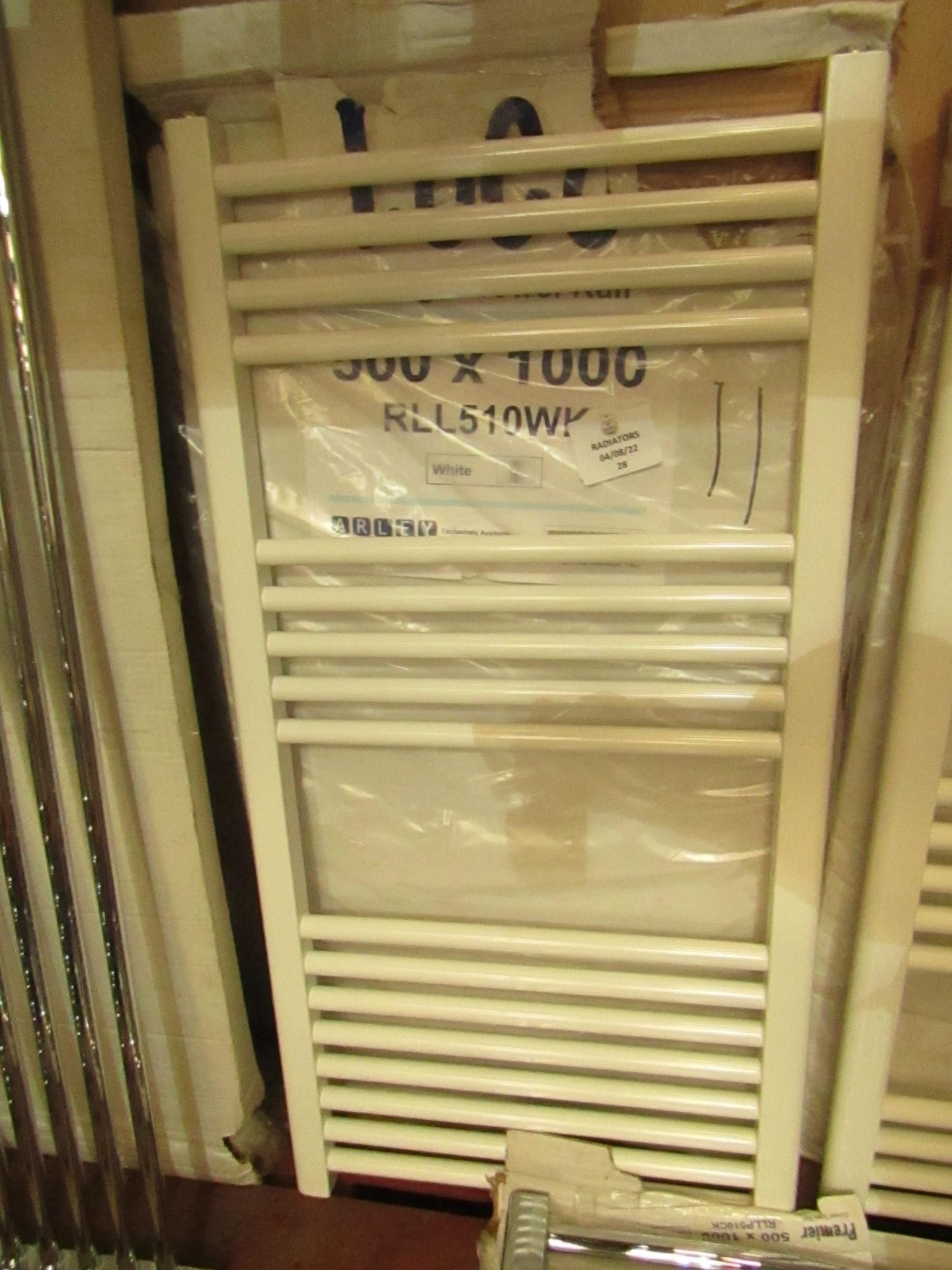 Arley Professional - Loco Straight Towel Rail - White - 400x100mm - Good Condition & Boxed.