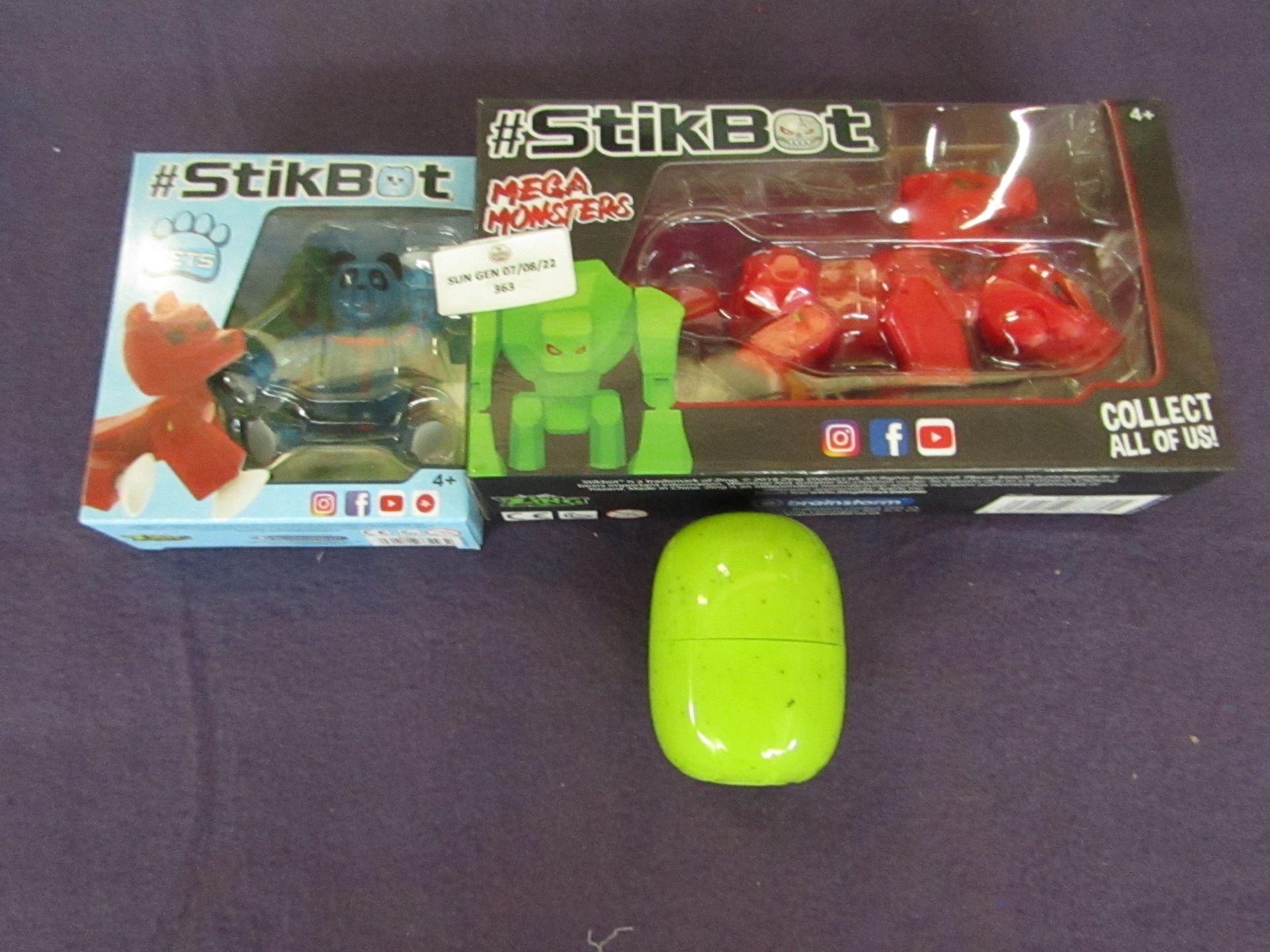 3x StikBots - Various Animation Toys - Unchecked.