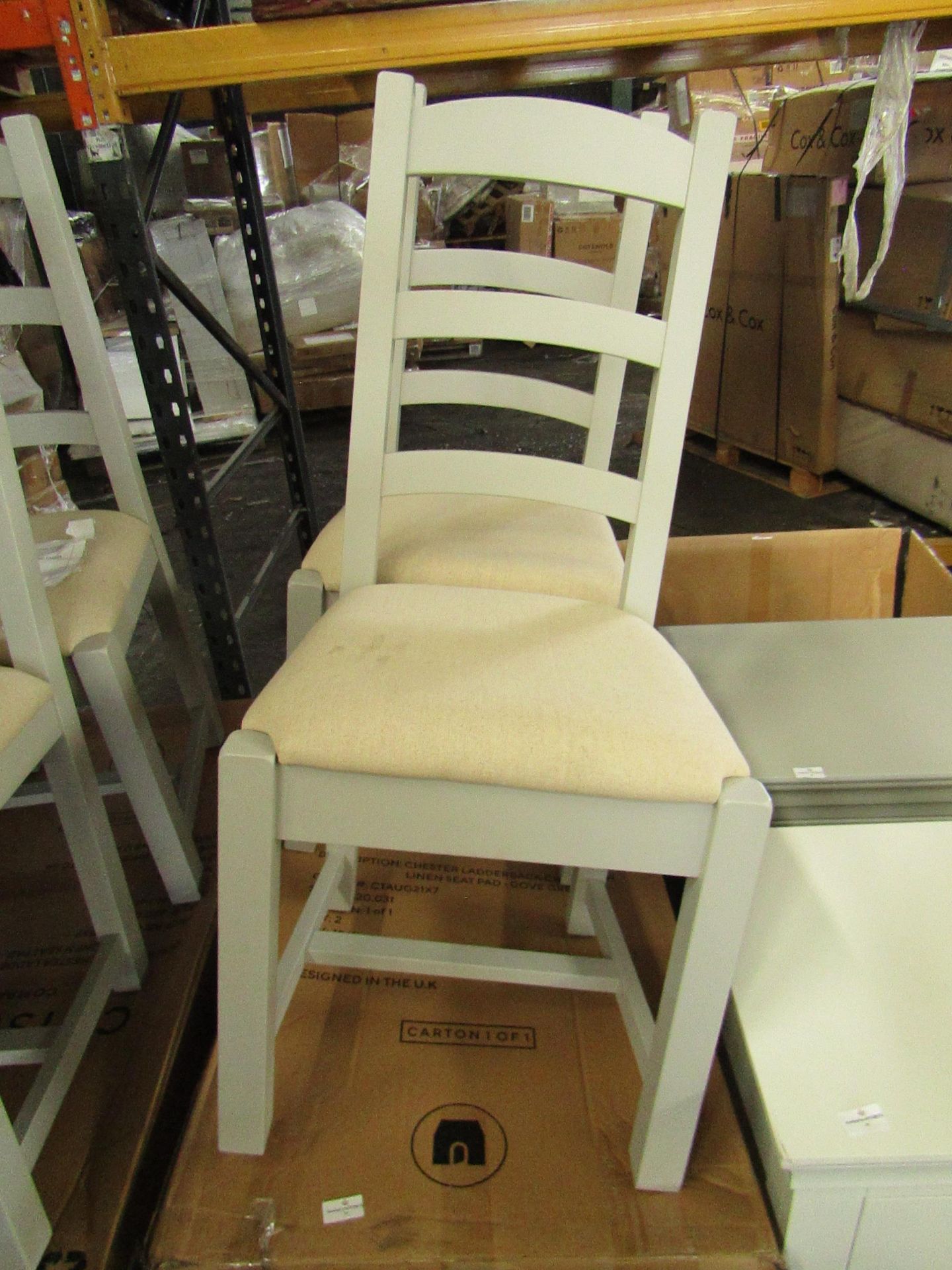 Cotswold Company Chester Dove Grey Ladderback Dining Chair RRP Â£155.00 - This item looks to be in