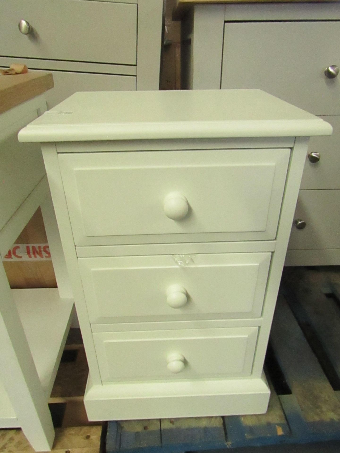 Cotswold Company Burford Ivory 3 Drawer Bedside RRP Â£125.00 - This item looks to be in good