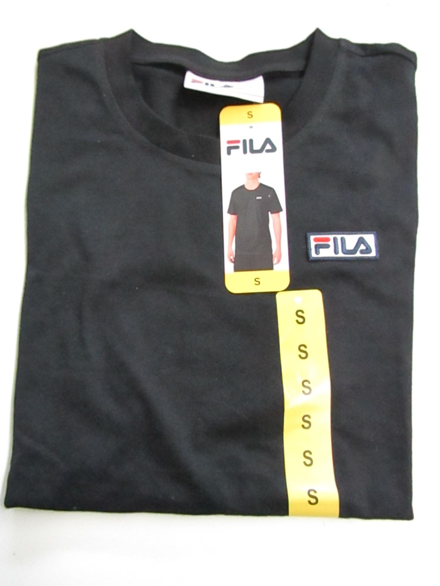 Fila Lucano T/Shirt Black Size S New With Tags