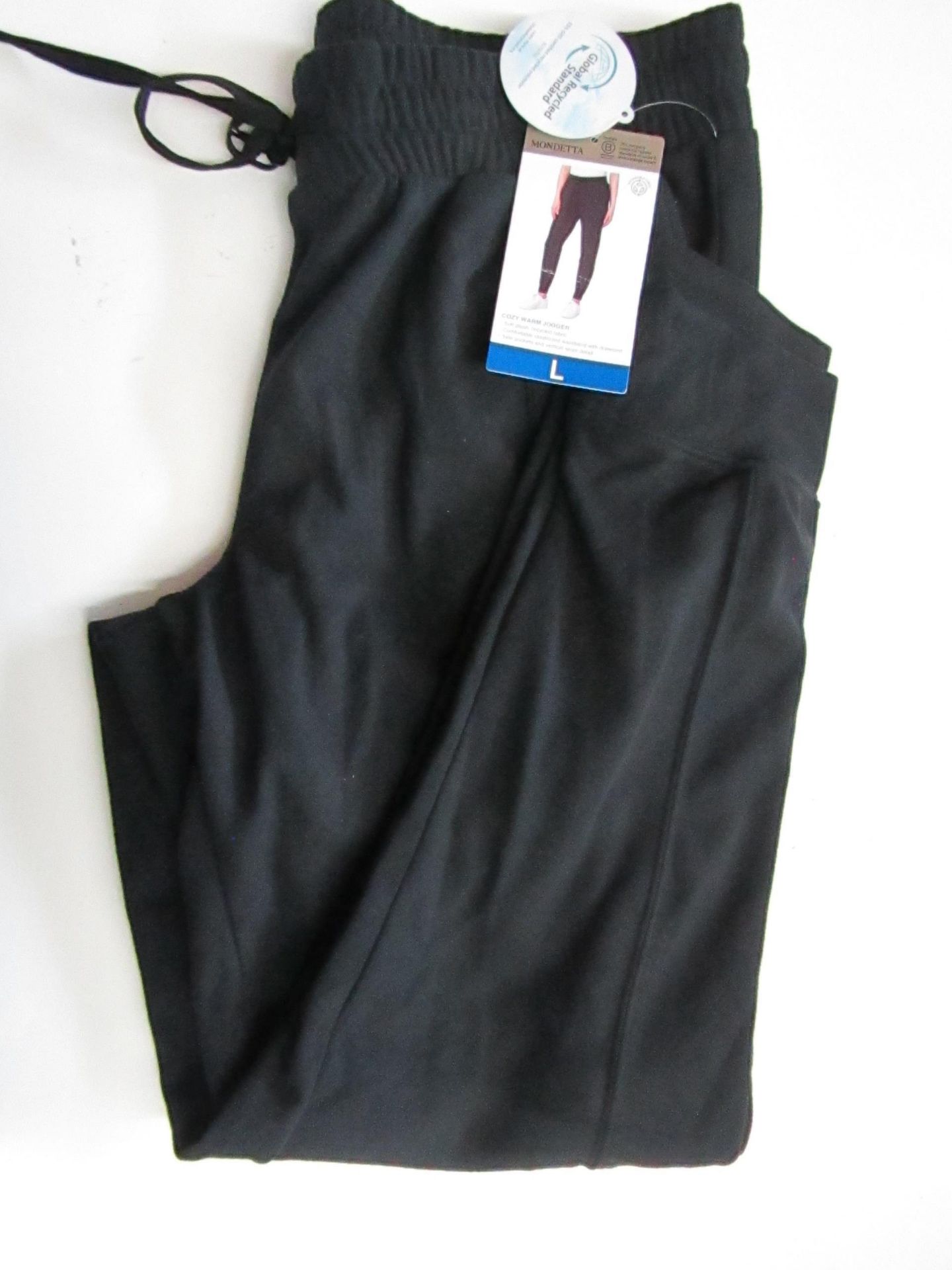 Mondetta Ladies Cozy Joggers Black Size L New With Tags