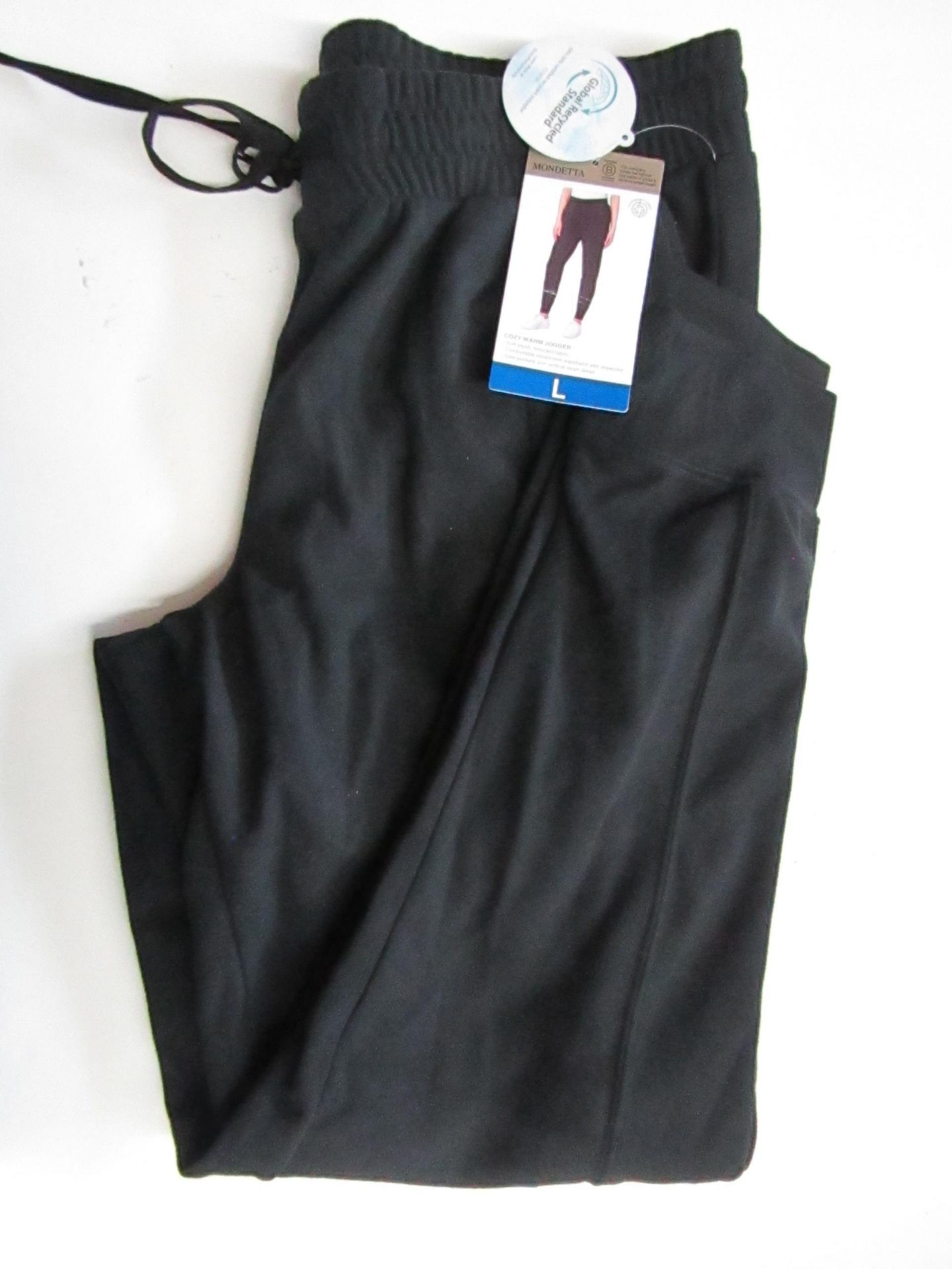 Mondetta Ladies Cozy Joggers Black Size L New With Tags