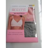 PK of 2 Carole Hochman Wirefree Bralette Size S New & Boxed (Picked at Randon So Colours Will Differ