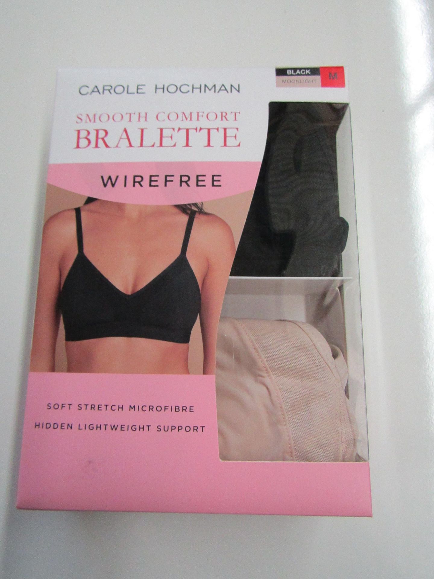 PK of 2 Carole Hochman Wirefree Bralette Size M New & Boxed (Picked at Randon So Colours Will Differ
