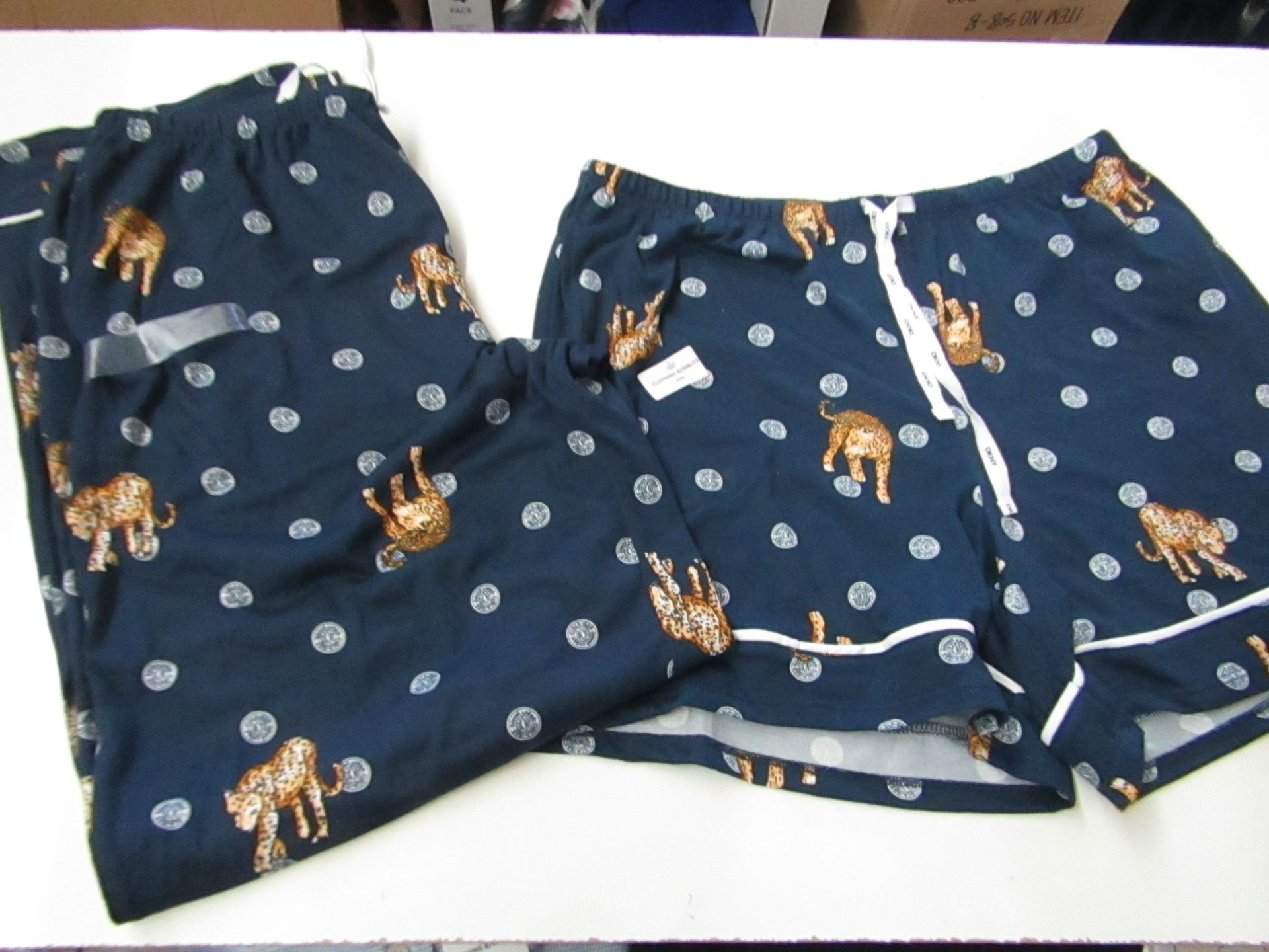 2 X Items Being 1 Pair of DKNY Pyjama Shorts & 1 X Pair of DKNY Pyjama Bottoms Both Size M Both New