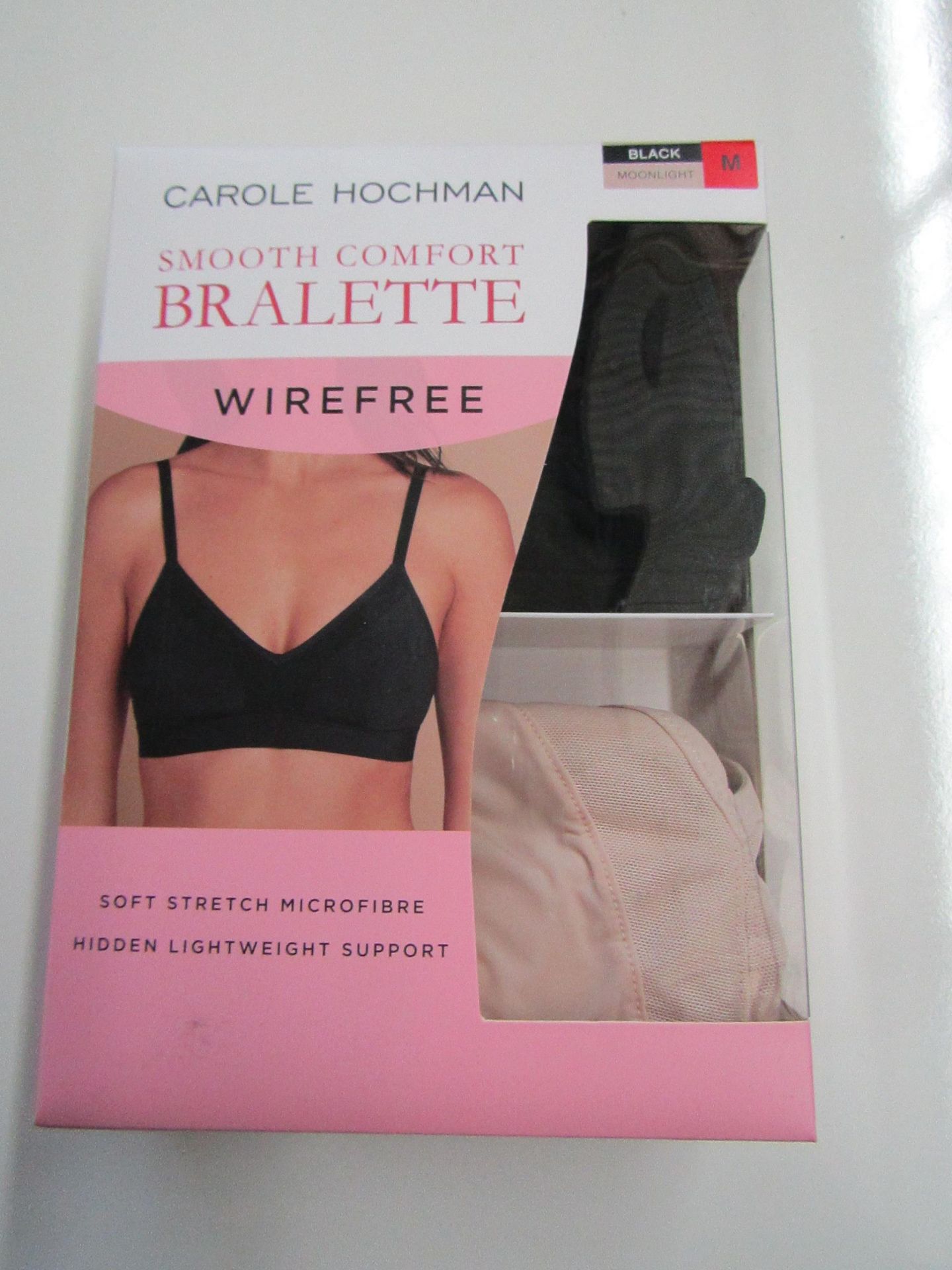 PK of 2 Carole Hochman Wirefree Bralette Size M New & Boxed (Picked at Randon So Colours Will Differ