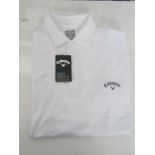 Callaway Tech Polo T/Shirt White Size M New With Tags