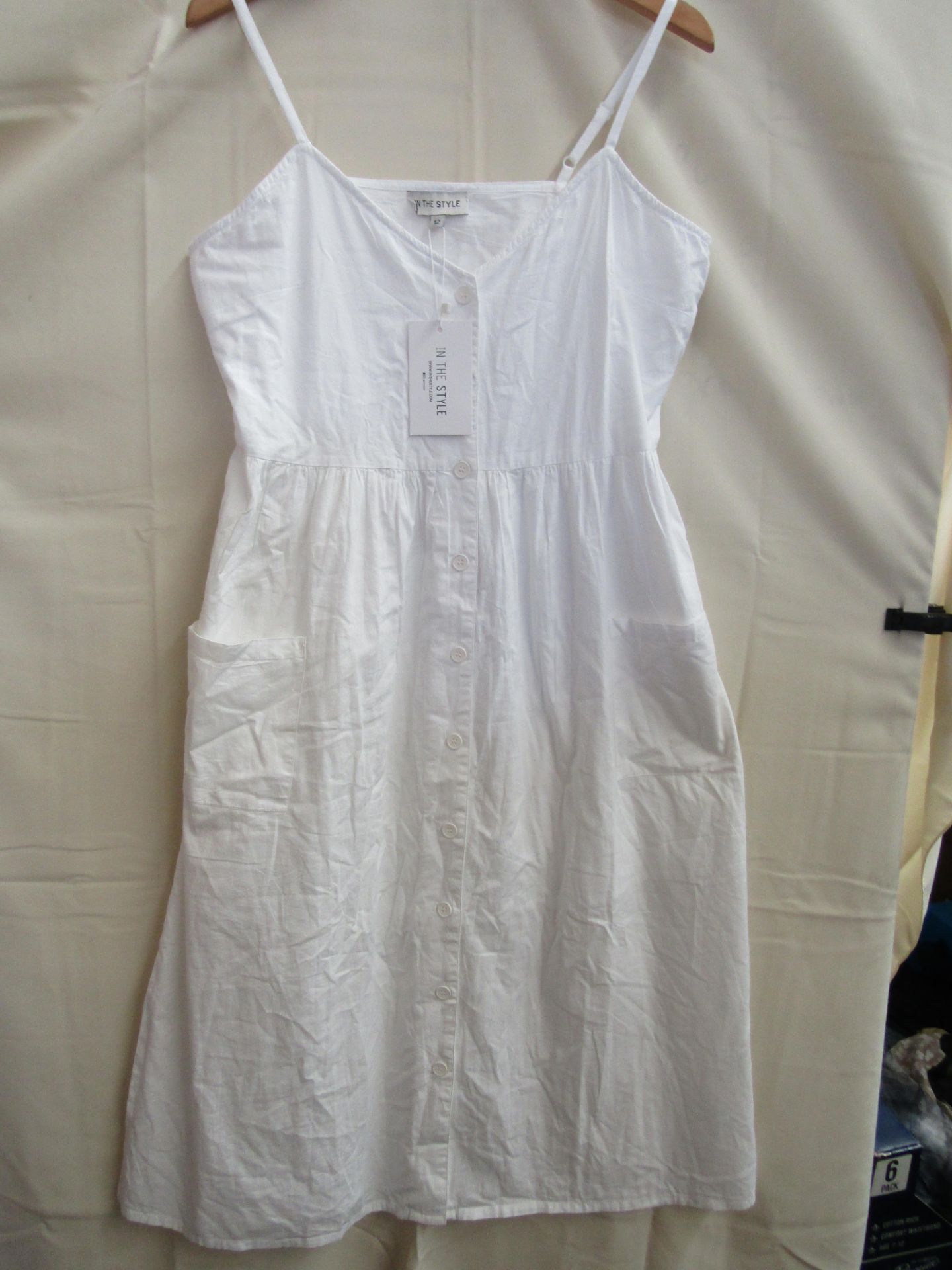 In The Style Cotton Dress White Size 12 New With Tags