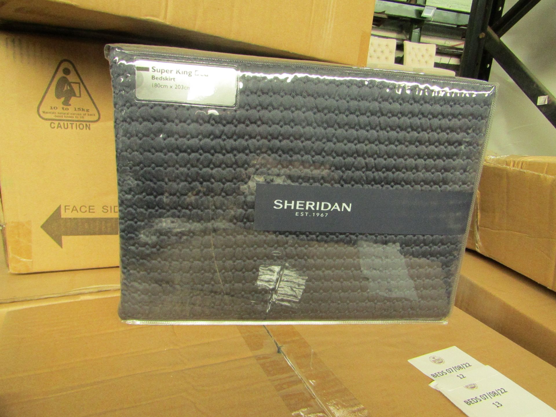 3X Sheridan - Luxury Bed Skirt - SuperKing Size - Midnight - New & Boxed. RRP £75 Each.