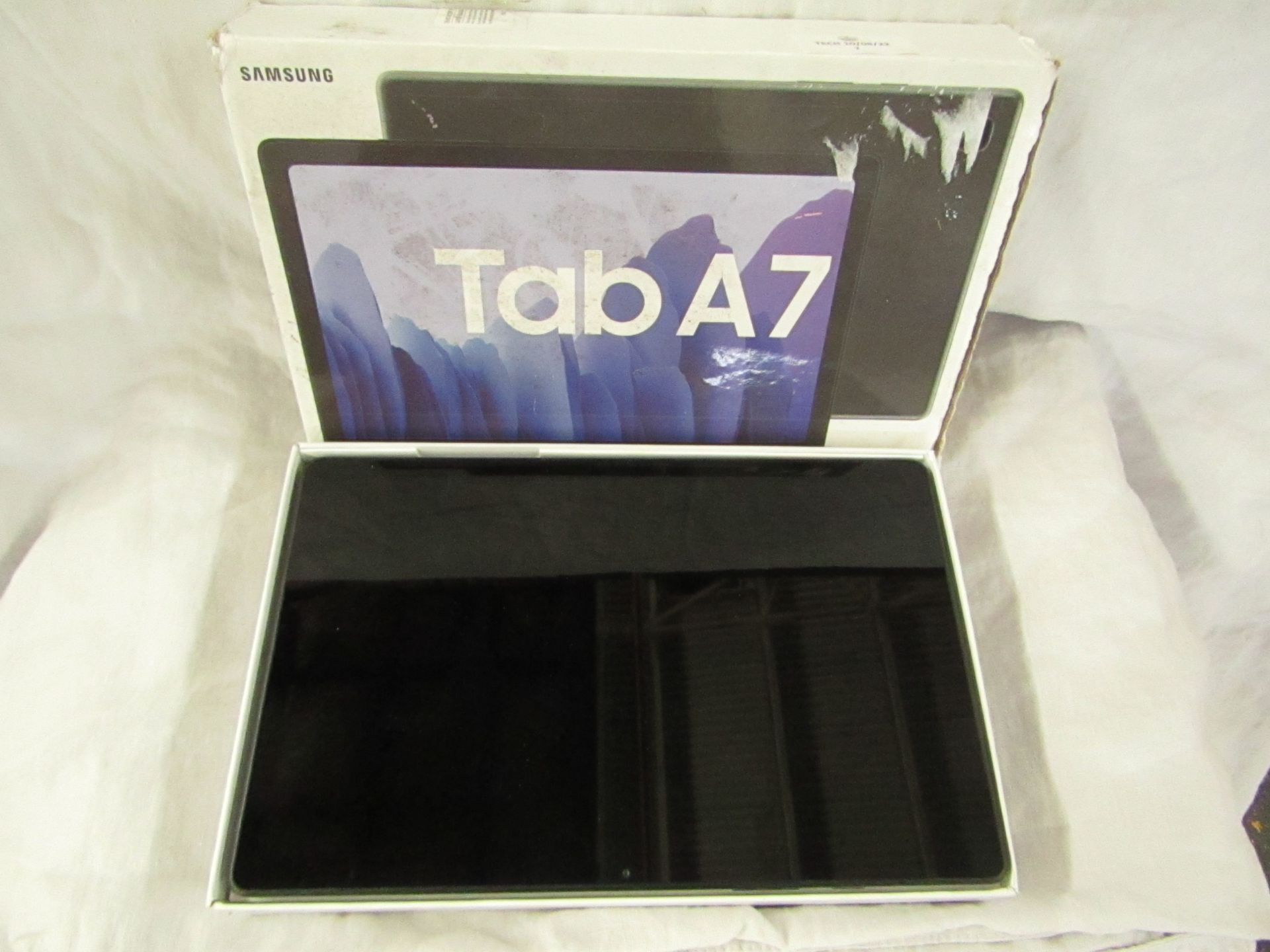 Samsung Galaxy Tab A, Dark Grey 32GB. Tested Working, Missing The Charger Lead But Has The Plug,