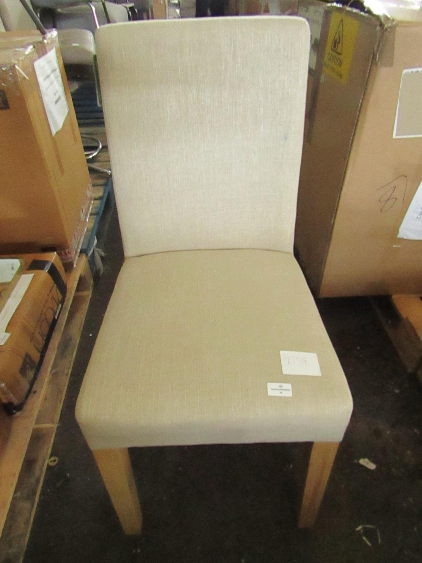 Cotswold Company Aster Stone Linen Straight Back Chair 2 RRP Â£120.00 - This item looks to be in